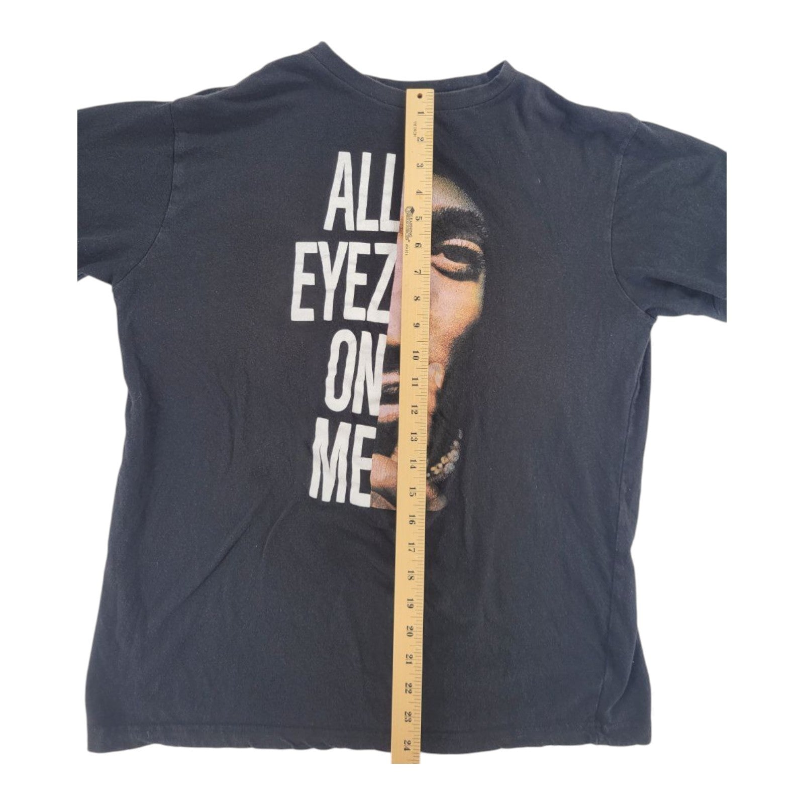 Cross Colours Tupac All Eyez On Me Black Graphic T-Shirt Size M