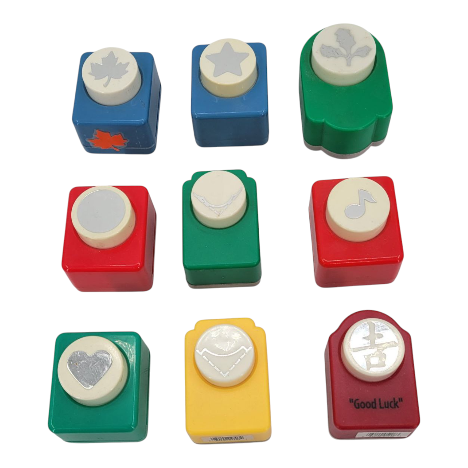 Unbranded Craft Paper Punch 9 Piece - Various Shapes 9 Piece Bundle