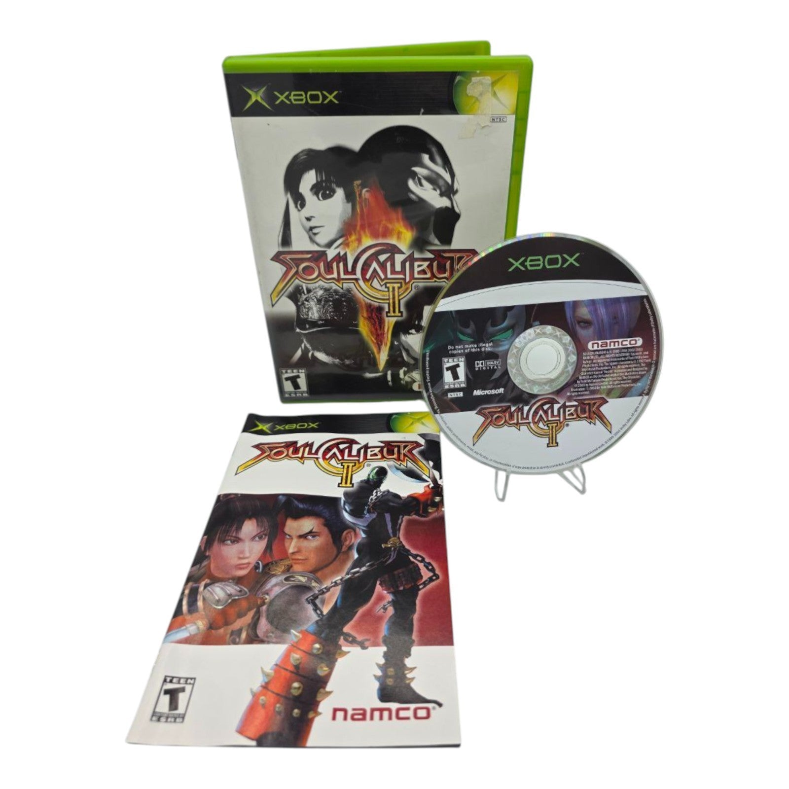 SoulCalibur II Microsoft Xbox 2003 Complete with Manual Namco 2003