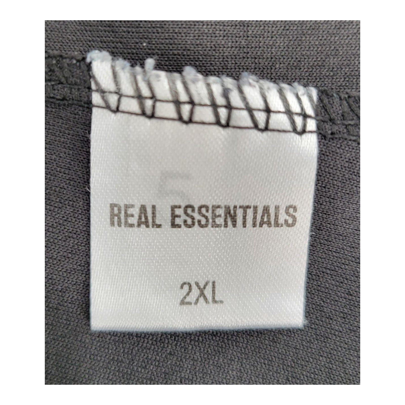 Real Essentials Black with White Stripes Athletic Shorts Pockets Tie Waist 2XL