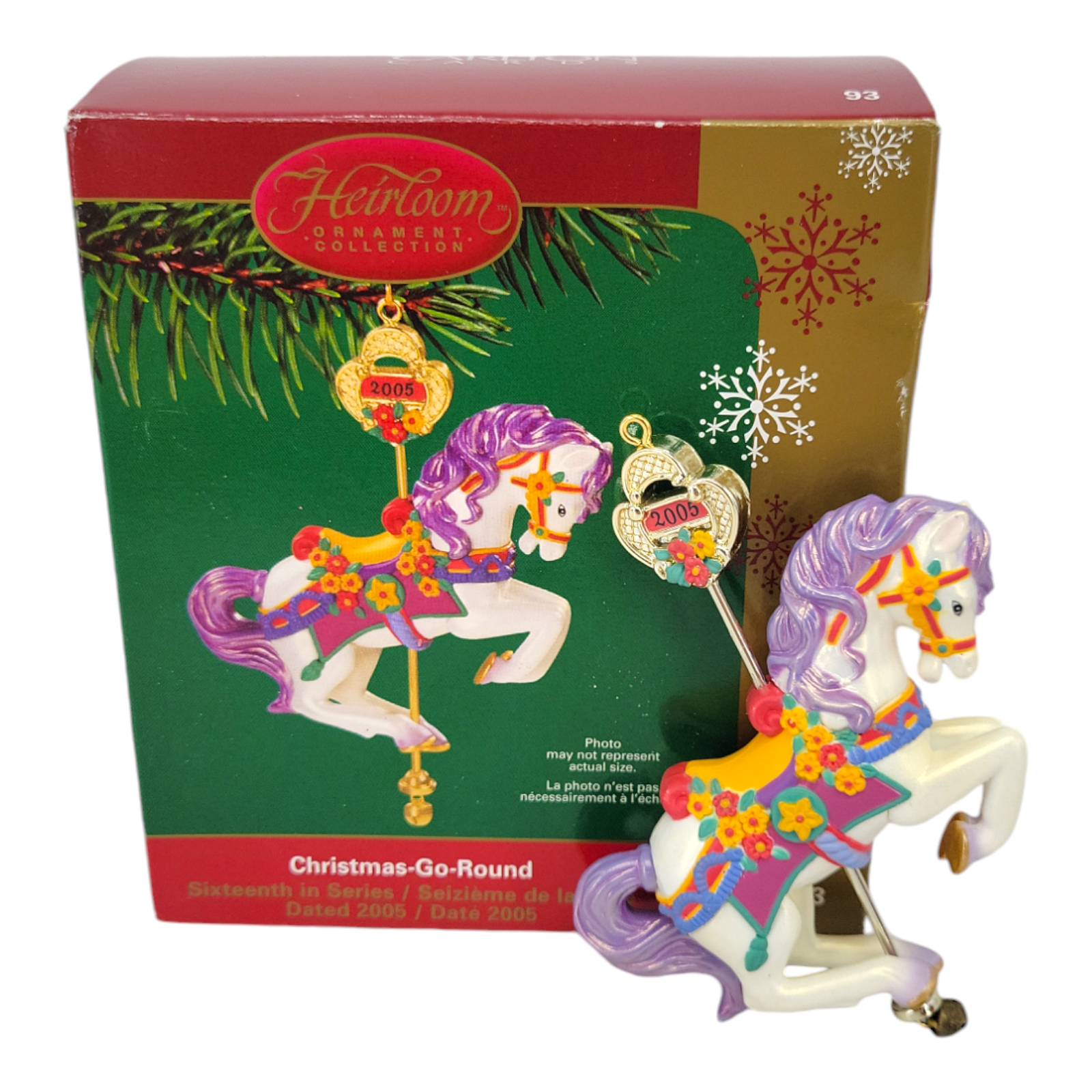 2005 Carlton Cards Heirloom Ornament Collection Christmas Go Round Collectible