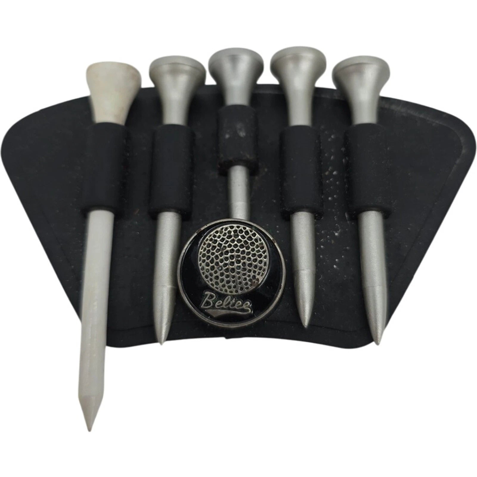 Beltes Golf Tee Holder with Magnetic Ball Marker and 5 Tees