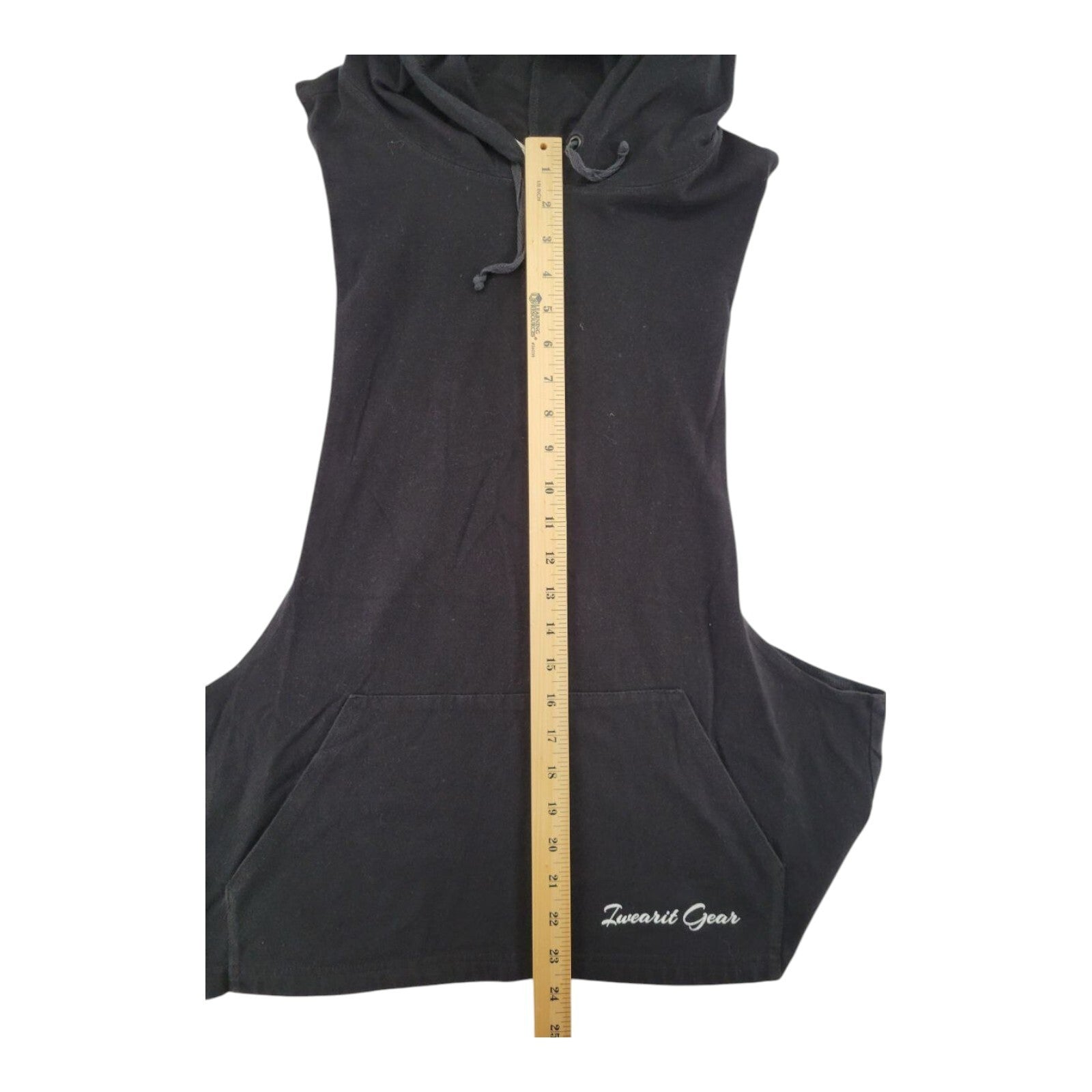 Iwearit Gear Sleeveless Hoodie Muscle Tanktop Black Size L
