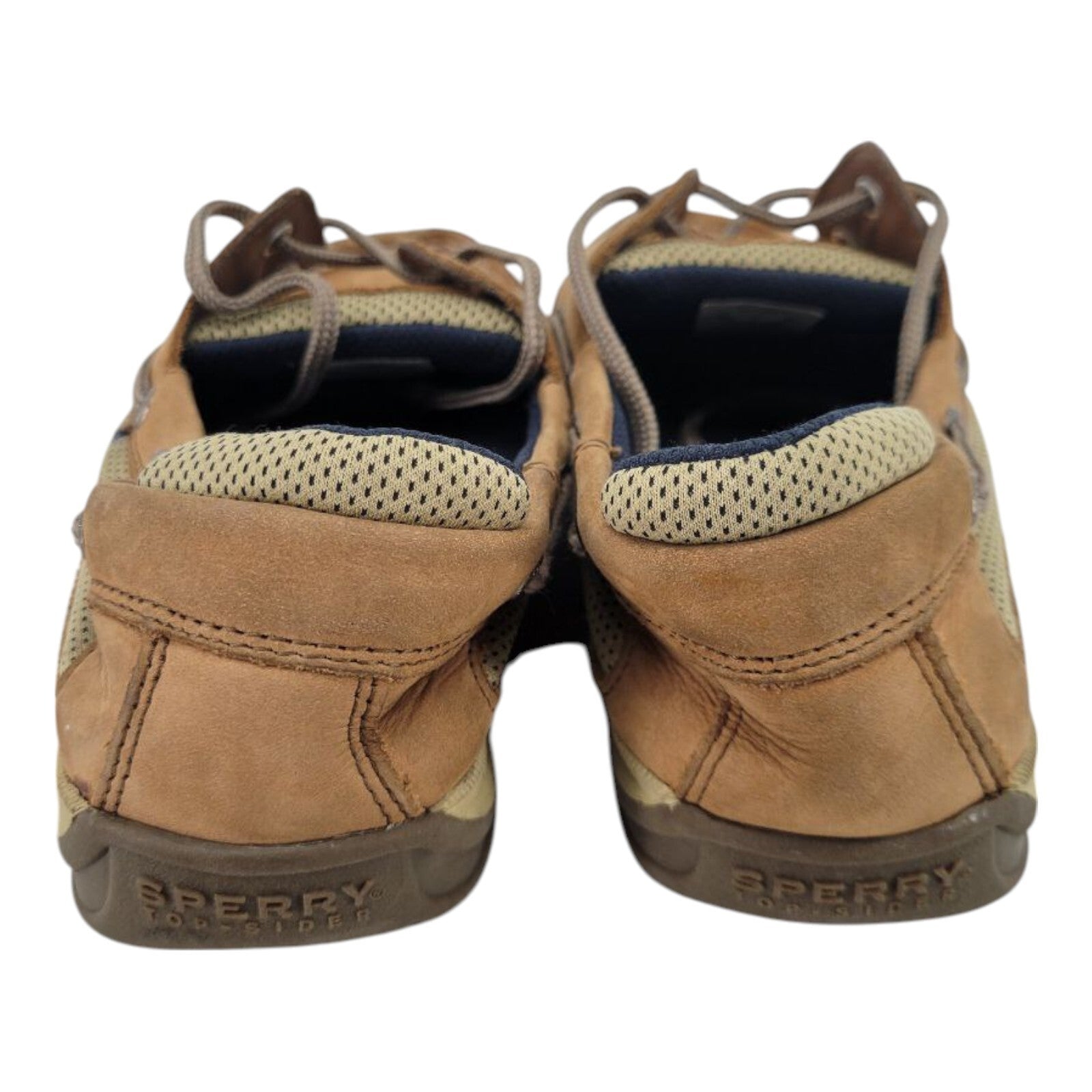 Sperry Top Sider Boys Lanyard Boat Shoes 2 Eye Tan Leather US 4.5M EU 37