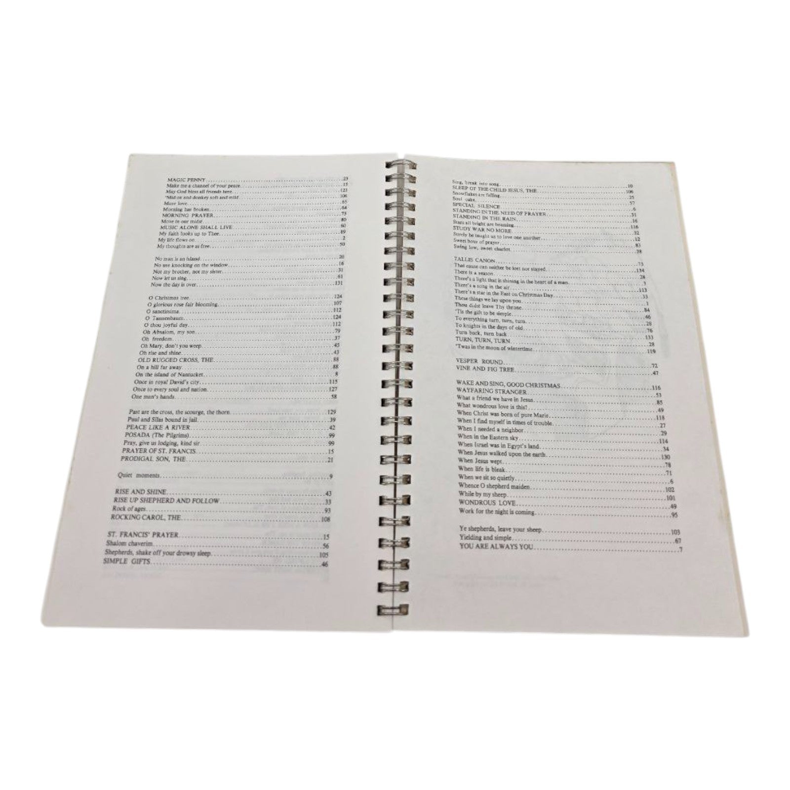 Songs of the Spirit Spiral Bound Hymnal Songbook Vintage Christian Music Book