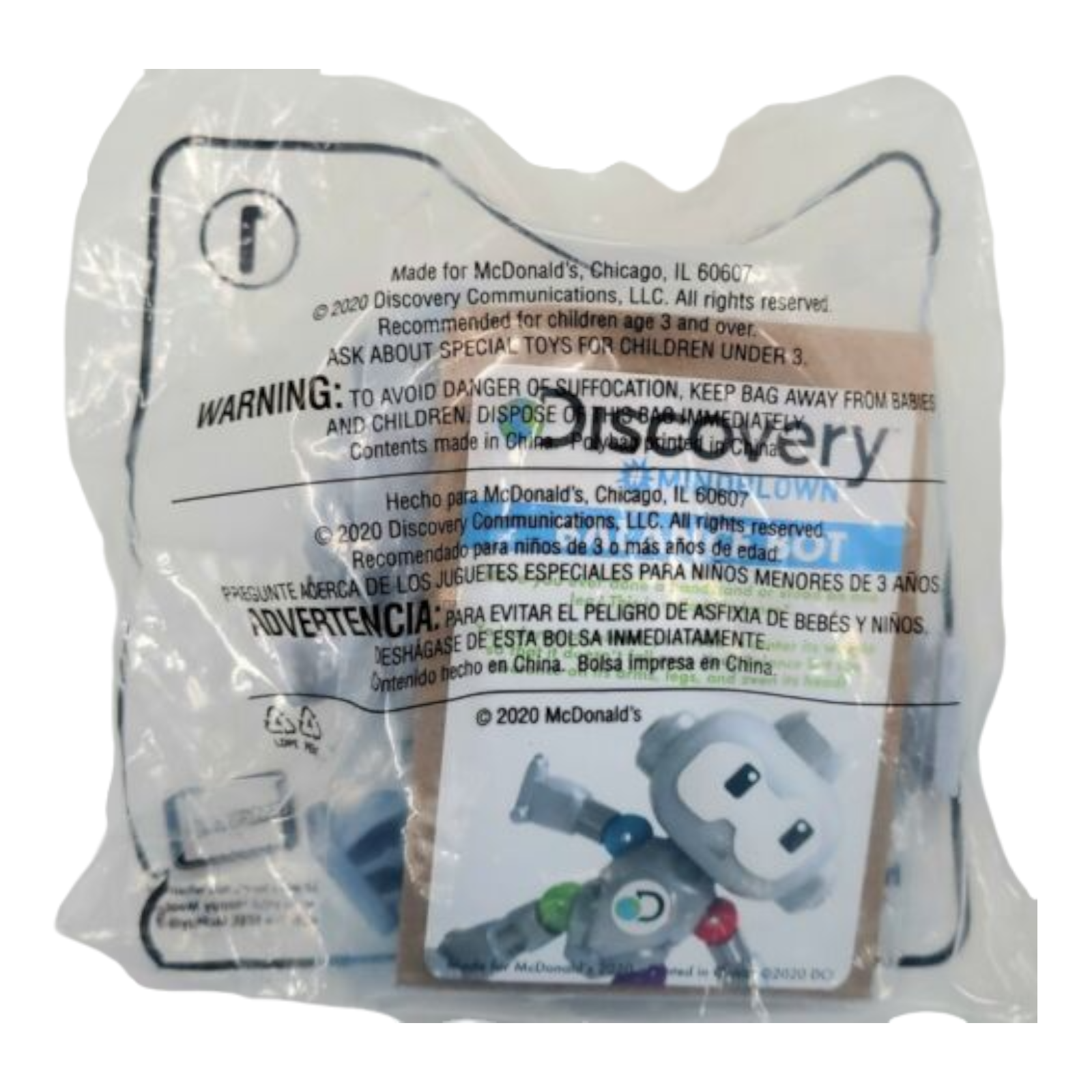 2020 McDonalds Happy Meal Toy Discovery Mindblown Robot #1 Balance Bot