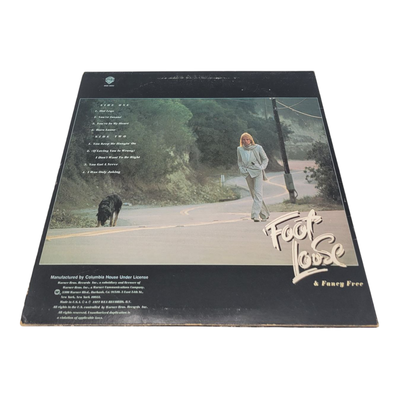 Rod Stewart Foot Loose & Fancy Free Vinyl LP BSK 3092 Columbia House 1977