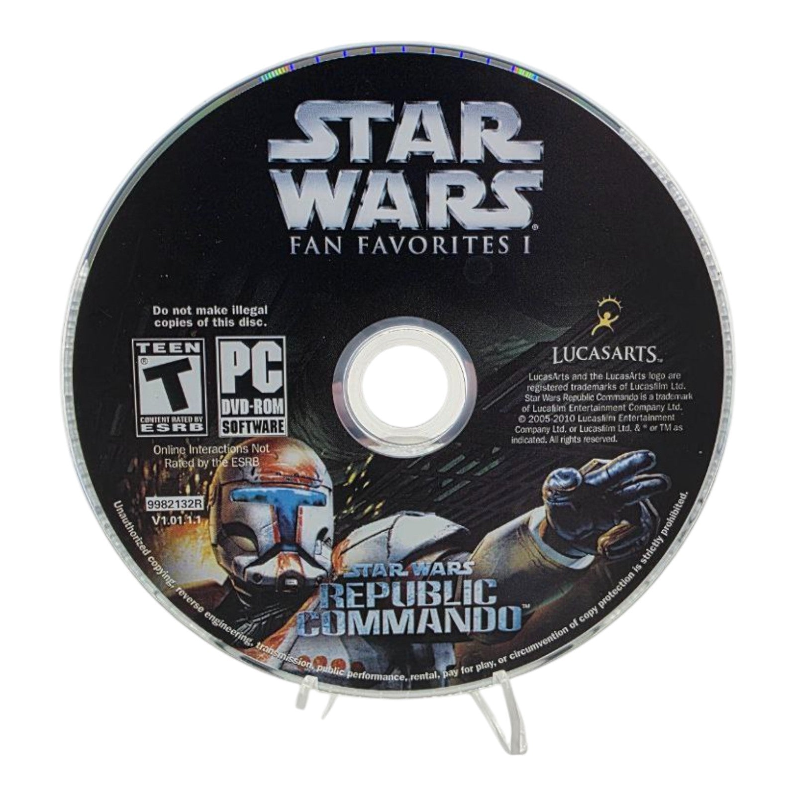 Star Wars Fan Favorites PC Battlefront I II Republic Commando Tested no Manual