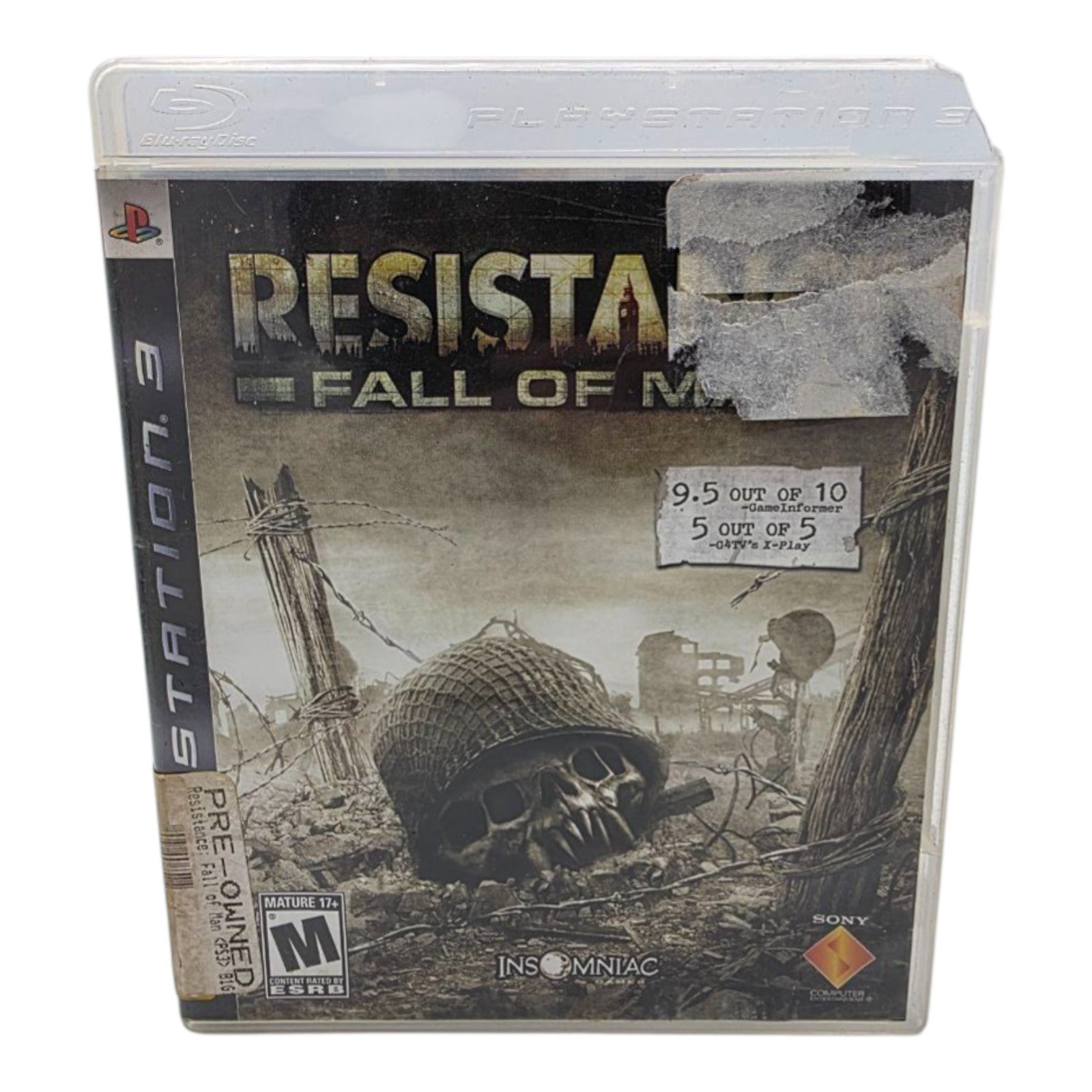 Resistance Fall of Man Sony PlayStation 3 2006 Shooter Game Tested No Manual