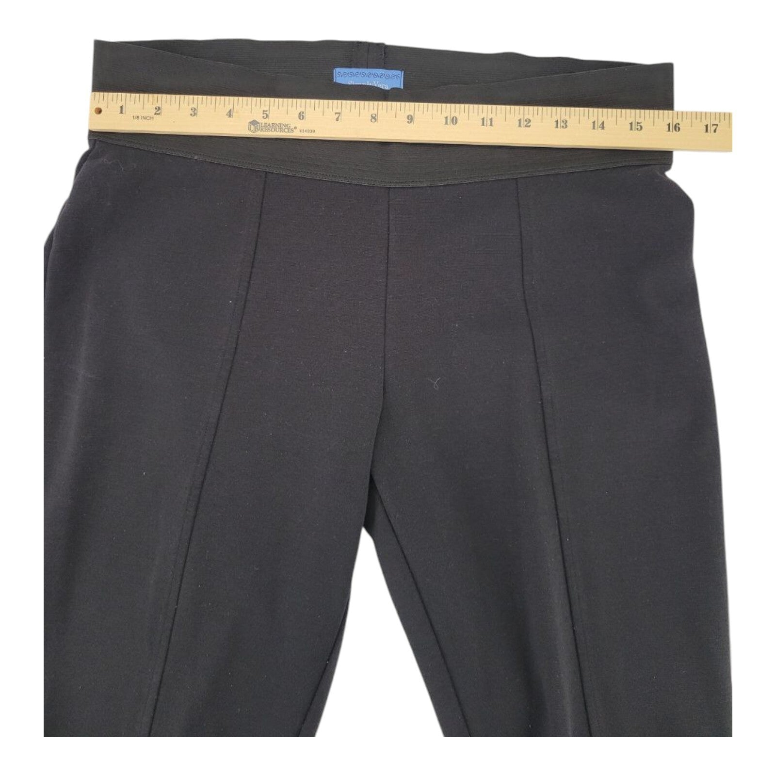 Simply Vera Vera Wang Black Stretch Tapered Leg Pull On Pants Size M