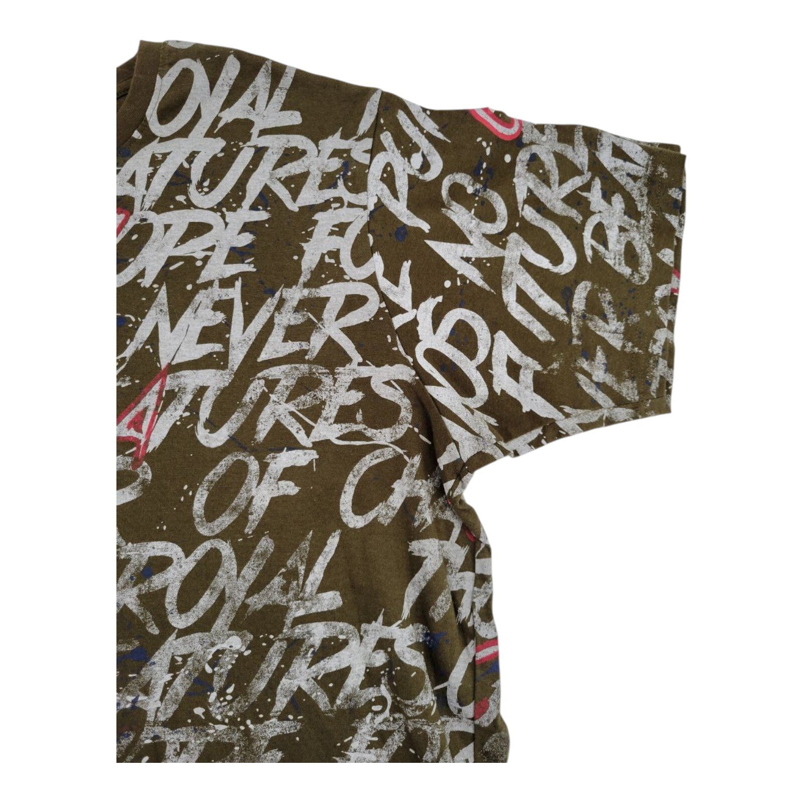 Punk Royal Olive Graphic Streetwear T-Shirt All Over Print XL