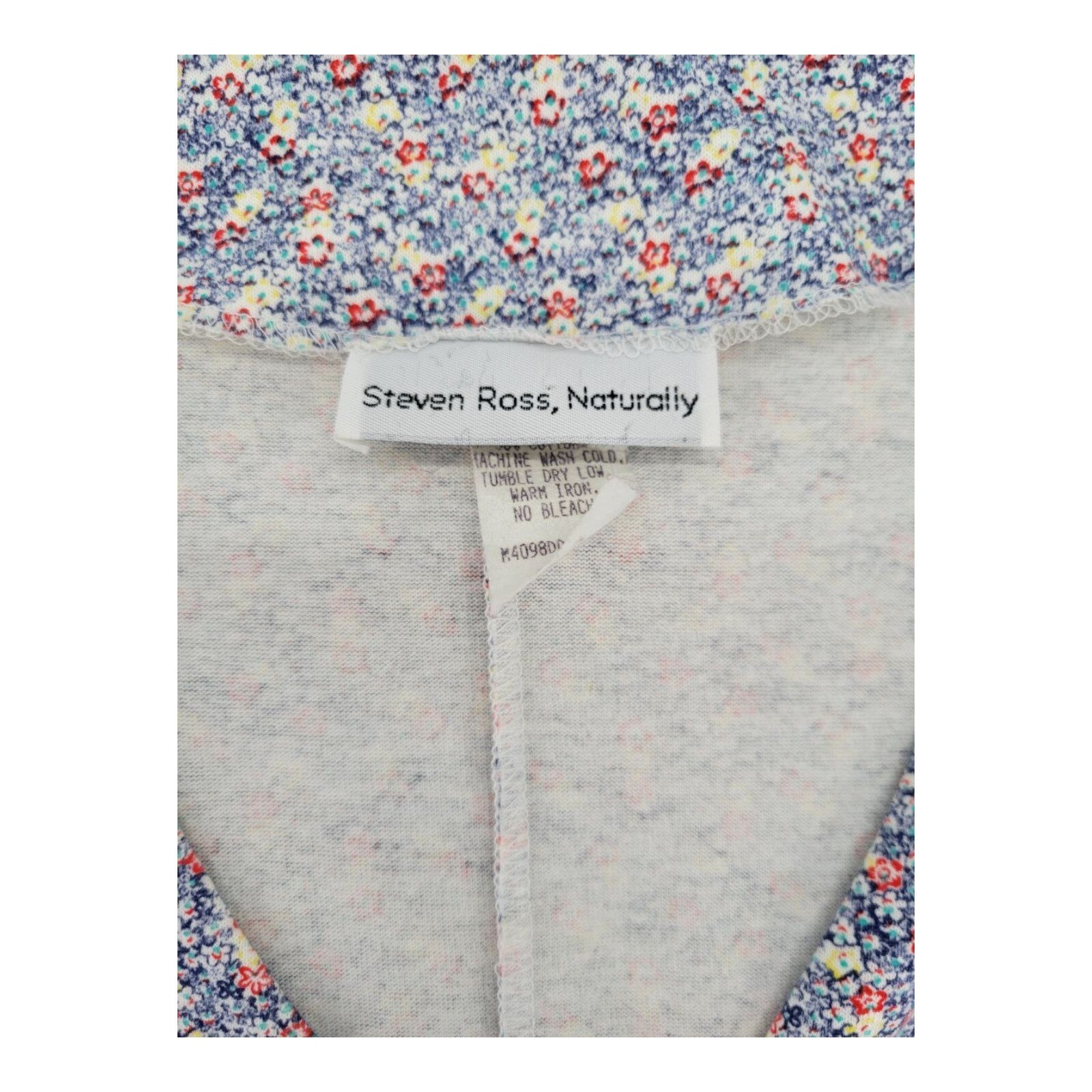 Steven Ross Naturally Sleeveless Floral Romper Button Front Size M