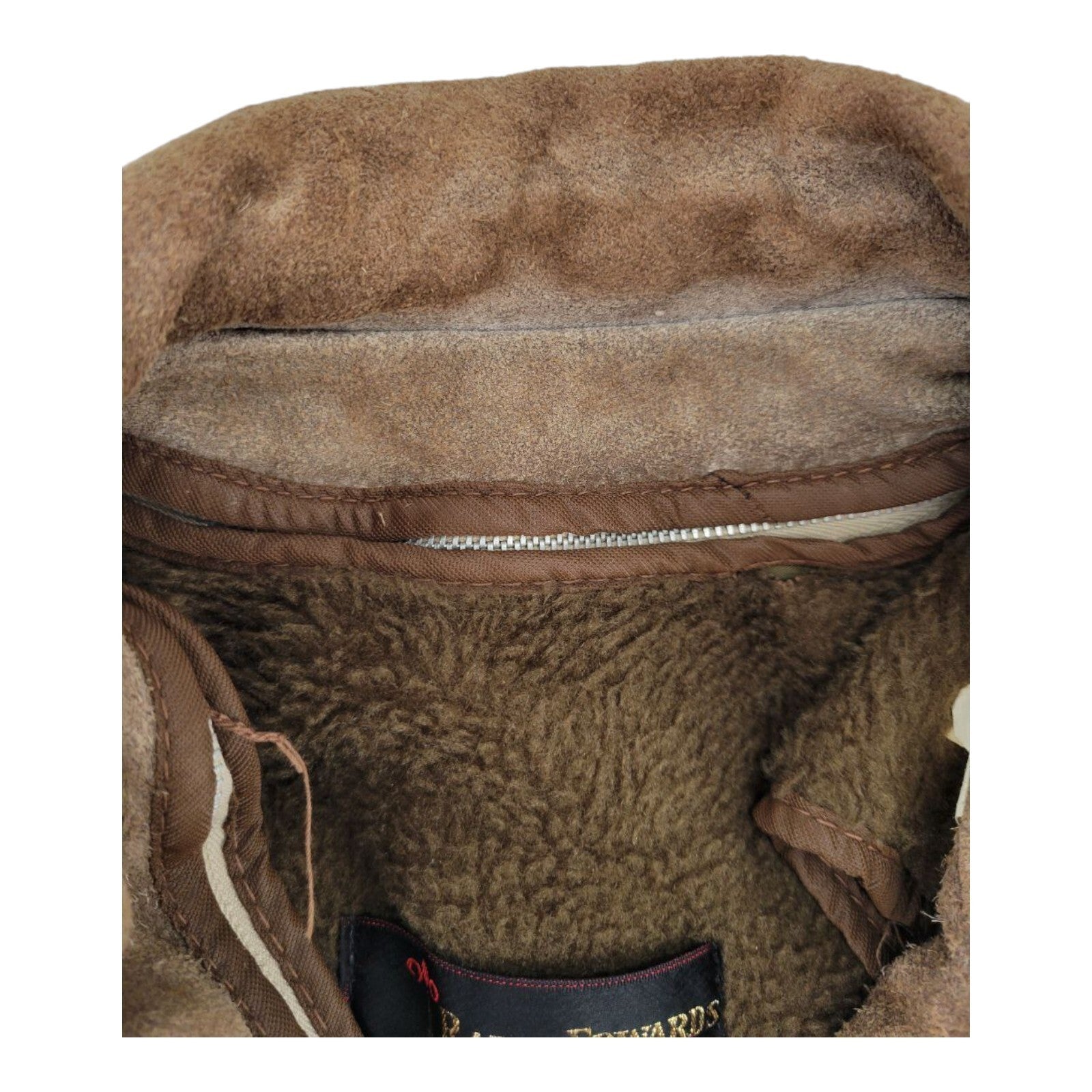 Ralph Edwards Brown Suede Fringe Jacket Western Vintage Style Size S