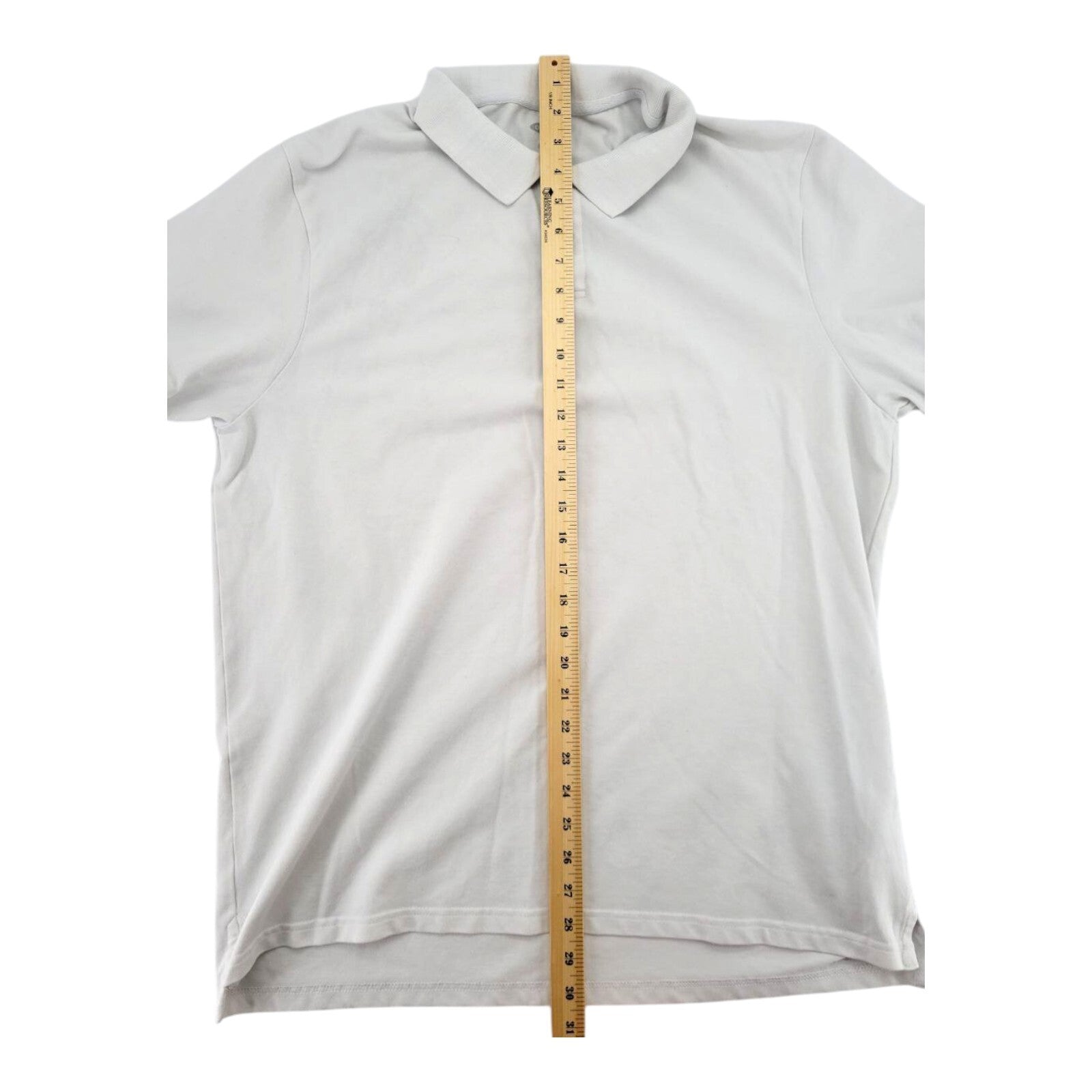 Old Navy Built In Flex Mens White Polo Shirt Cotton Short Sleeve Size XL