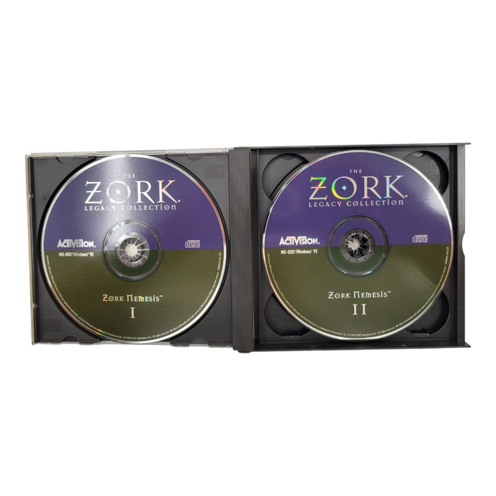 Vintage 1997 Activision The Zork Legacy 4 CD Collection PC Game - Disks Only