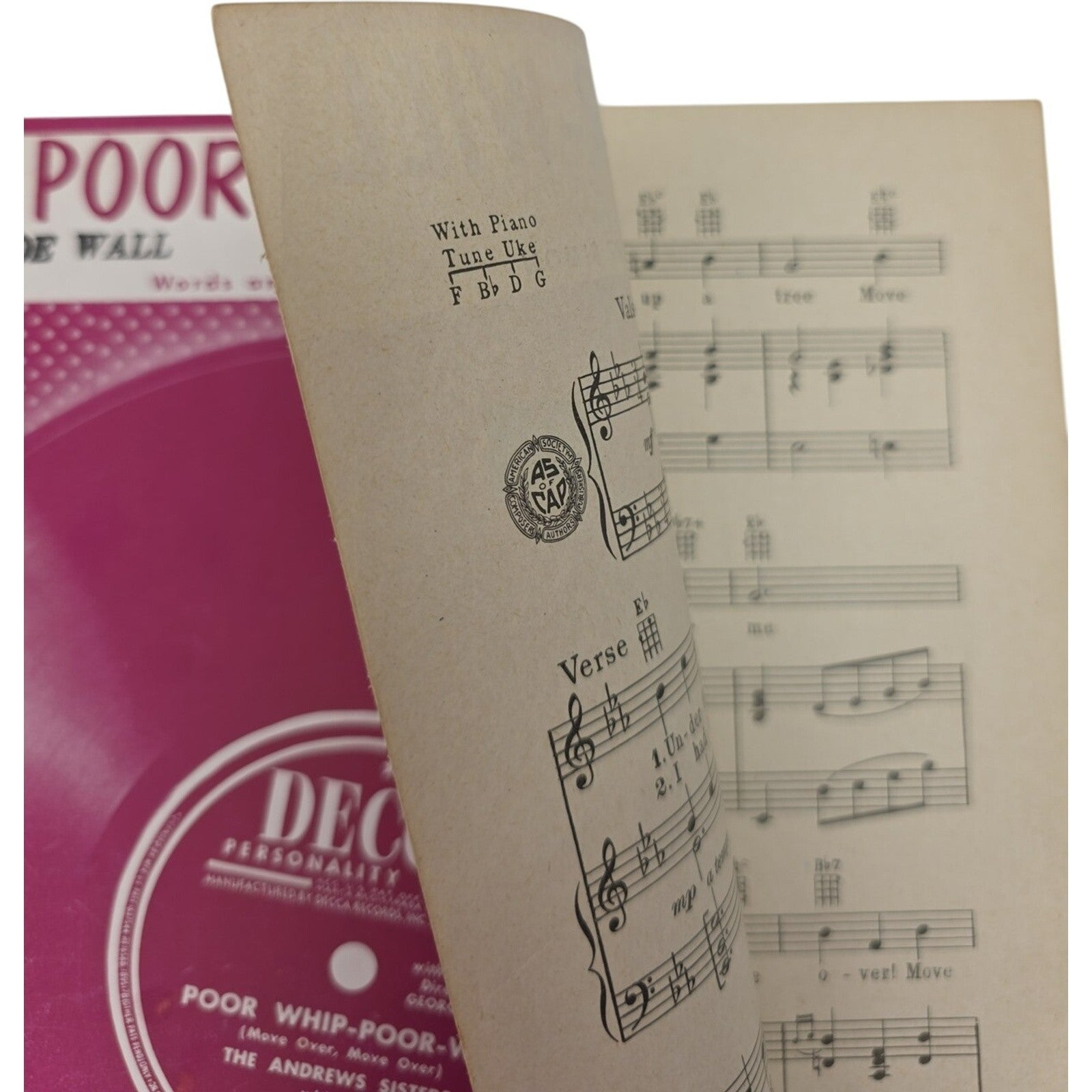 Vintage Poor Whip-Poor-Will (Move Over, Move Over) Sheet Music
