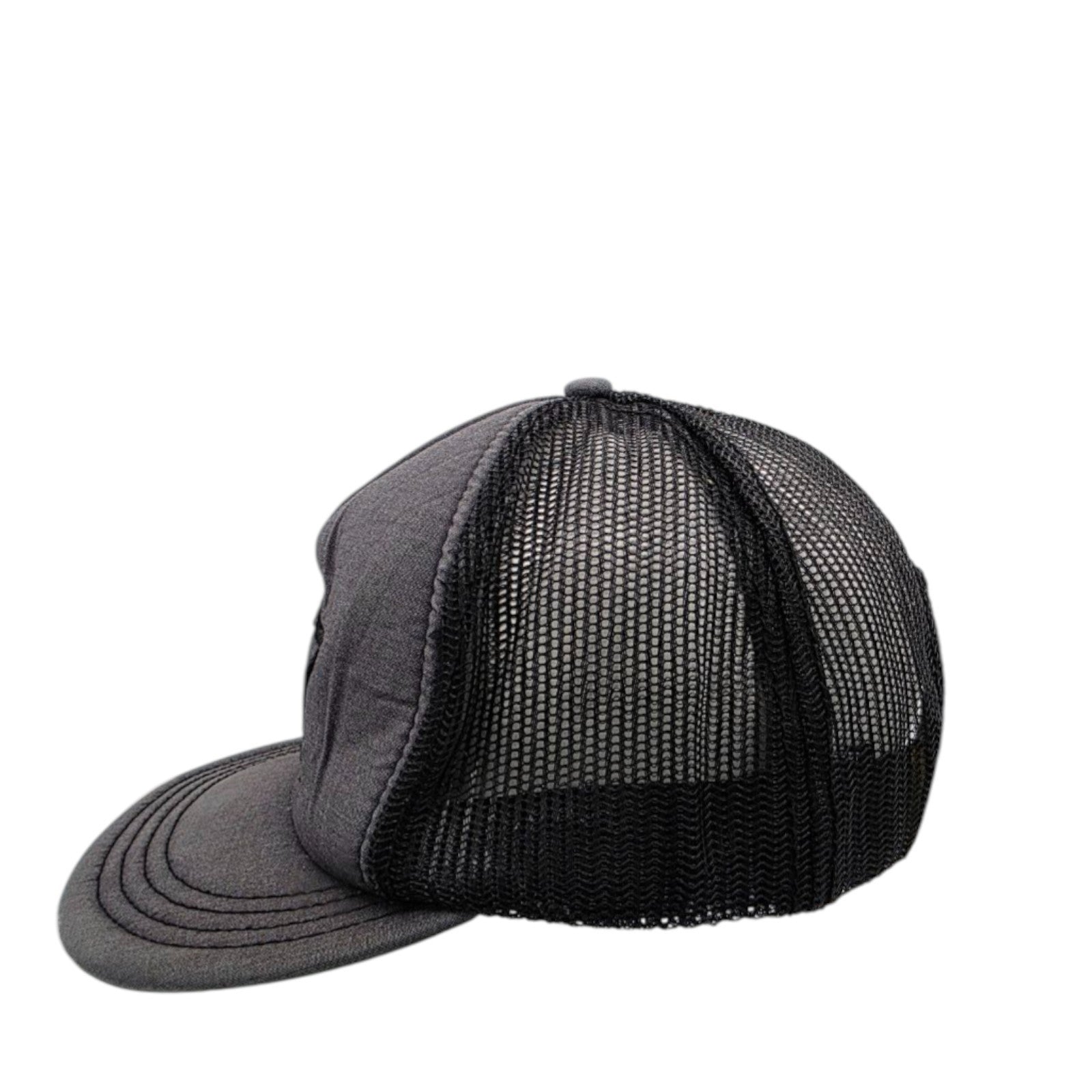 Vintage Starter Snapback Cap Mesh Hat Gray Black Logo One Size