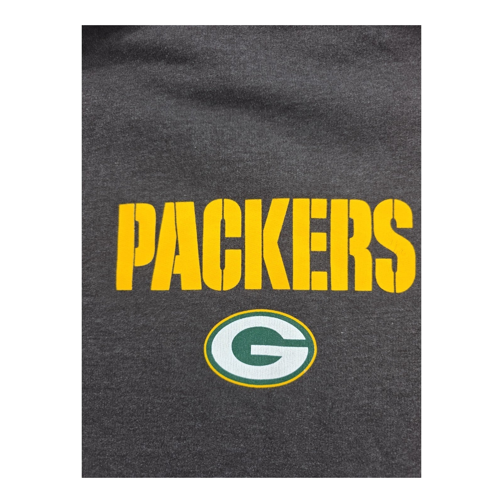 NFL Team Apparel Green Bay Packers Hoodie Men’s L Gray Green Pullover