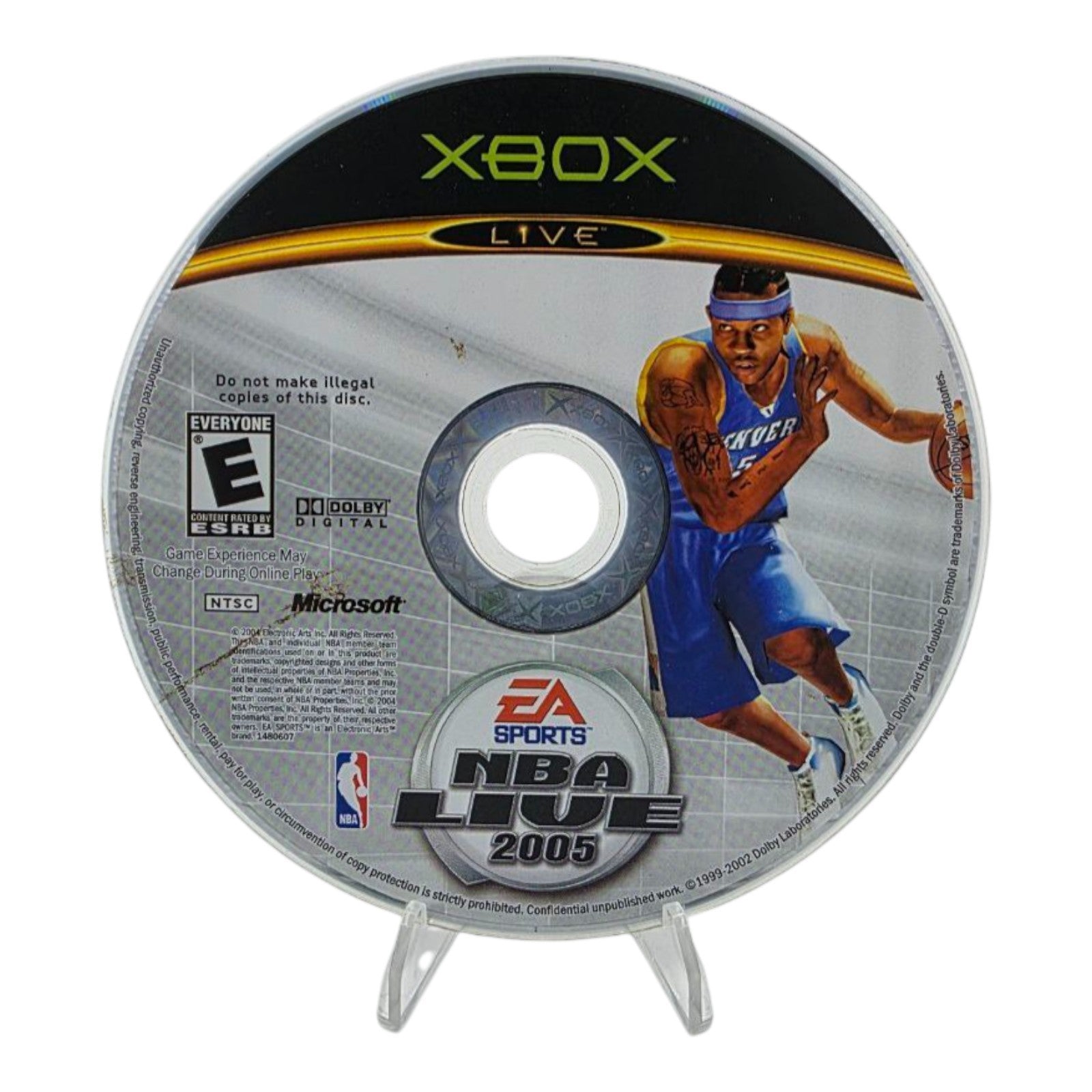 NBA Live 2005 Microsoft Xbox 2004 Basketball Video Game Tested No Manual