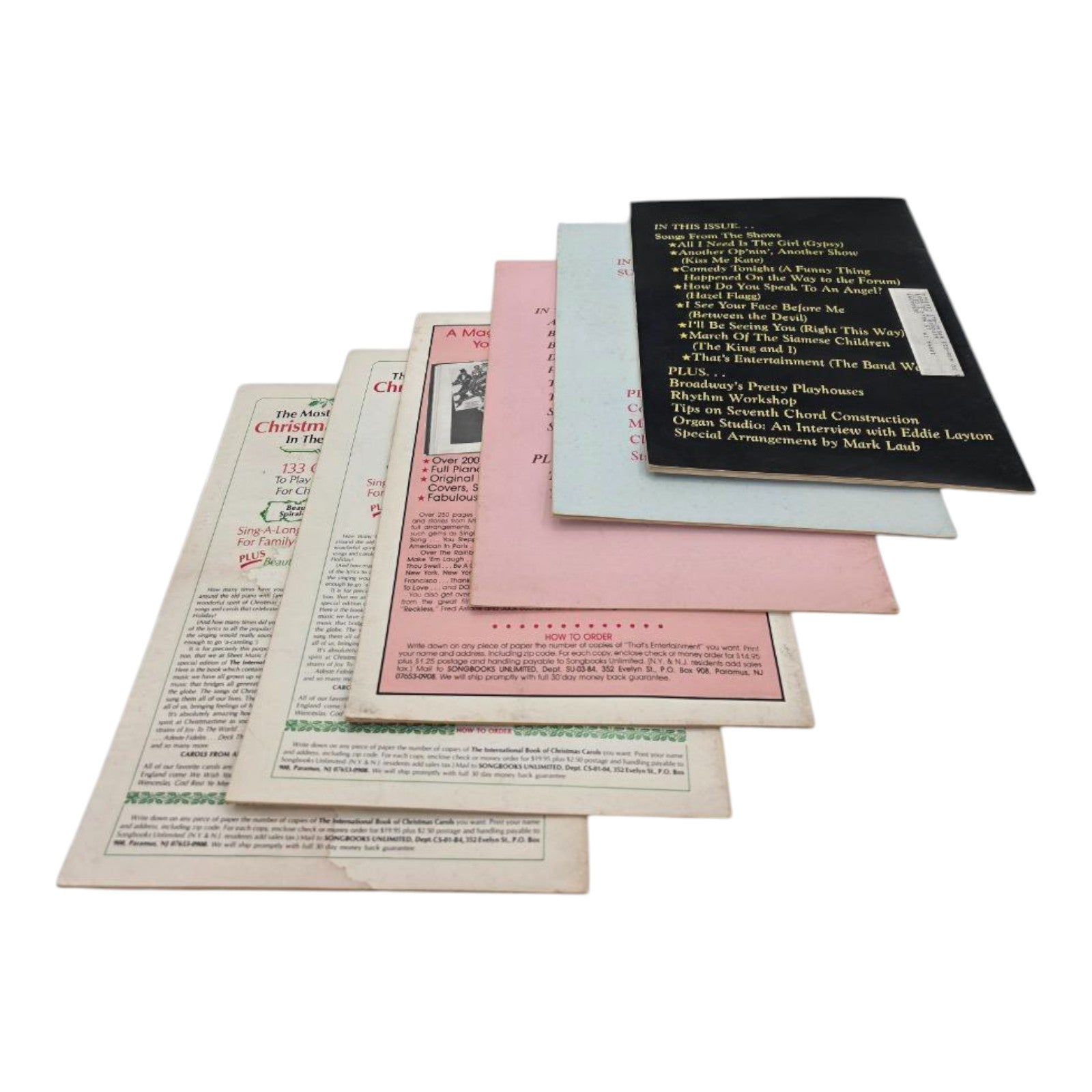 Lot of 6 Sheet Music Magazine Feat 1986 Softly as In a Morning Sunrise Vintage