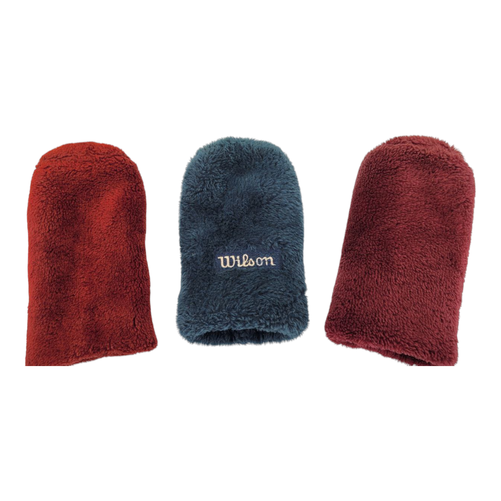 Wilson and Unbranded Old School Golf Club Covers for Driver and Fairway Woods