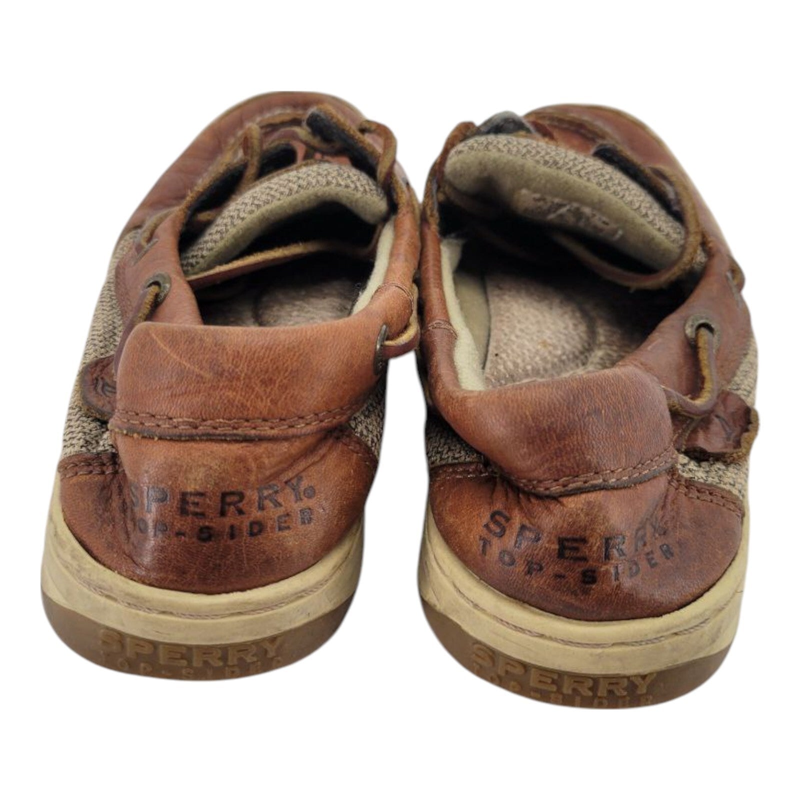 Sperry Top Sider Bluefish 2 Eye Womens Brown Boat Shoe Size 7.5M CH133