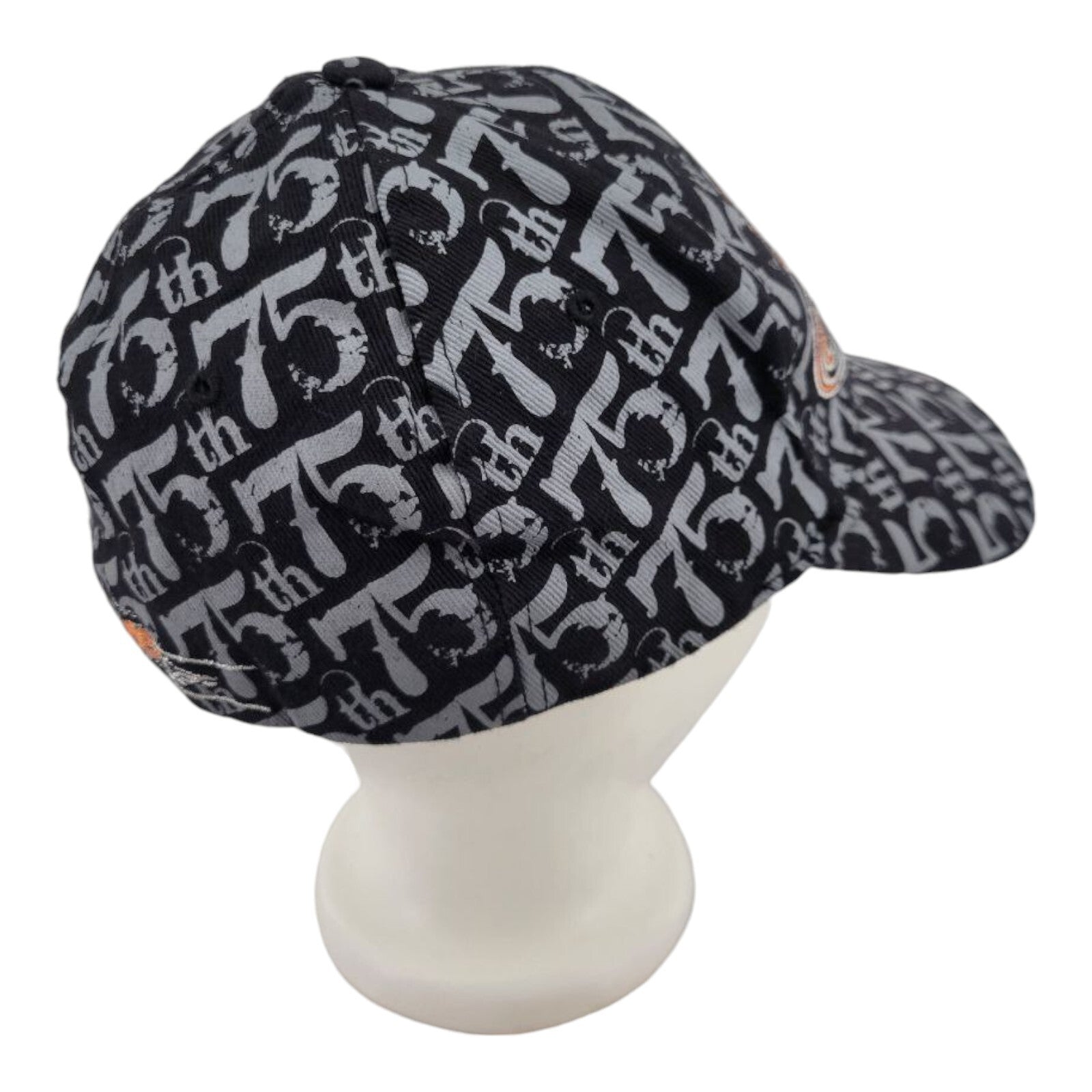 SMC Legendary Sturgis 75th Rally 2015 Black Embroidered Cap South Dakota Hat