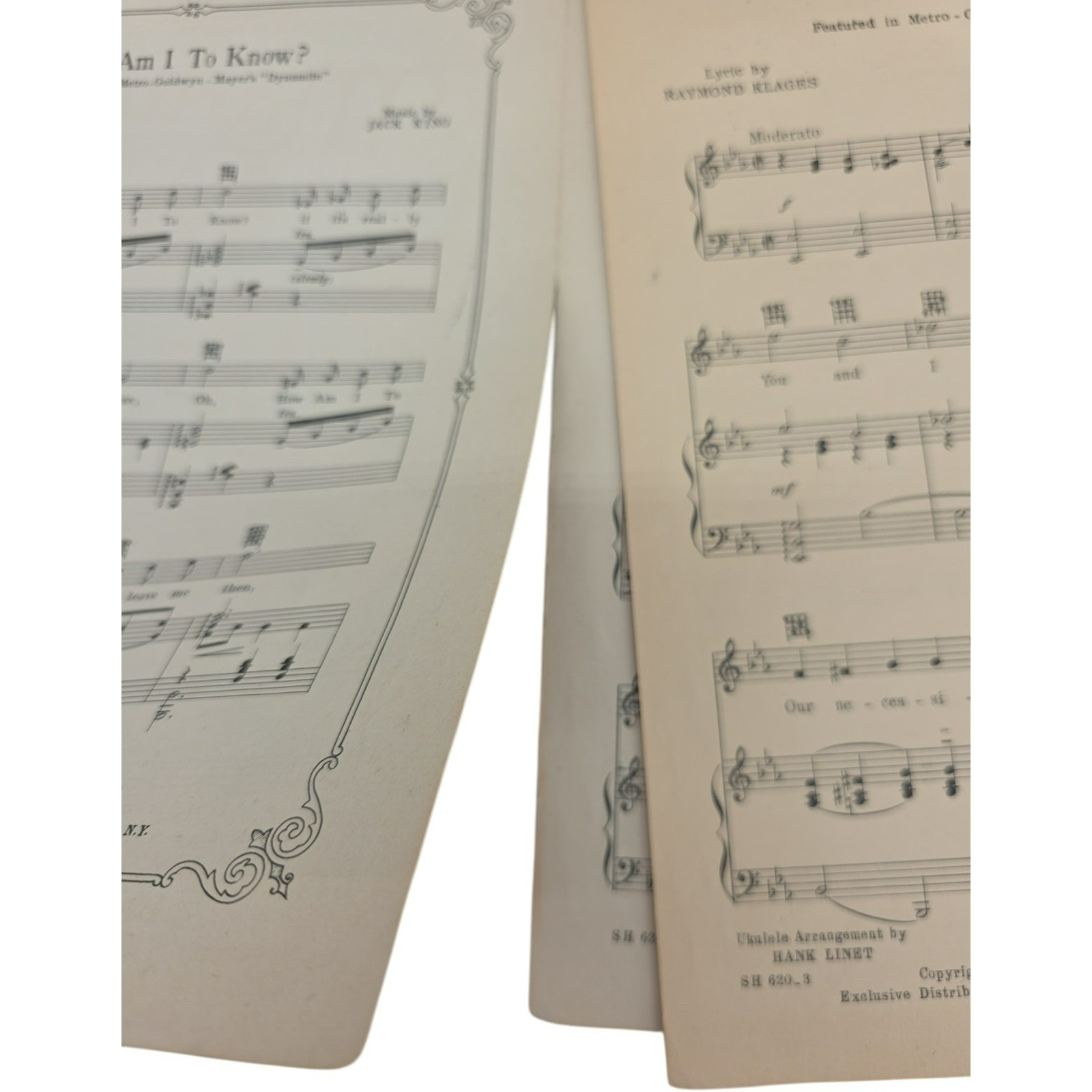 Vintage 1929 Sheet Music (Just You, Just Me) Marion Davies In Marianne