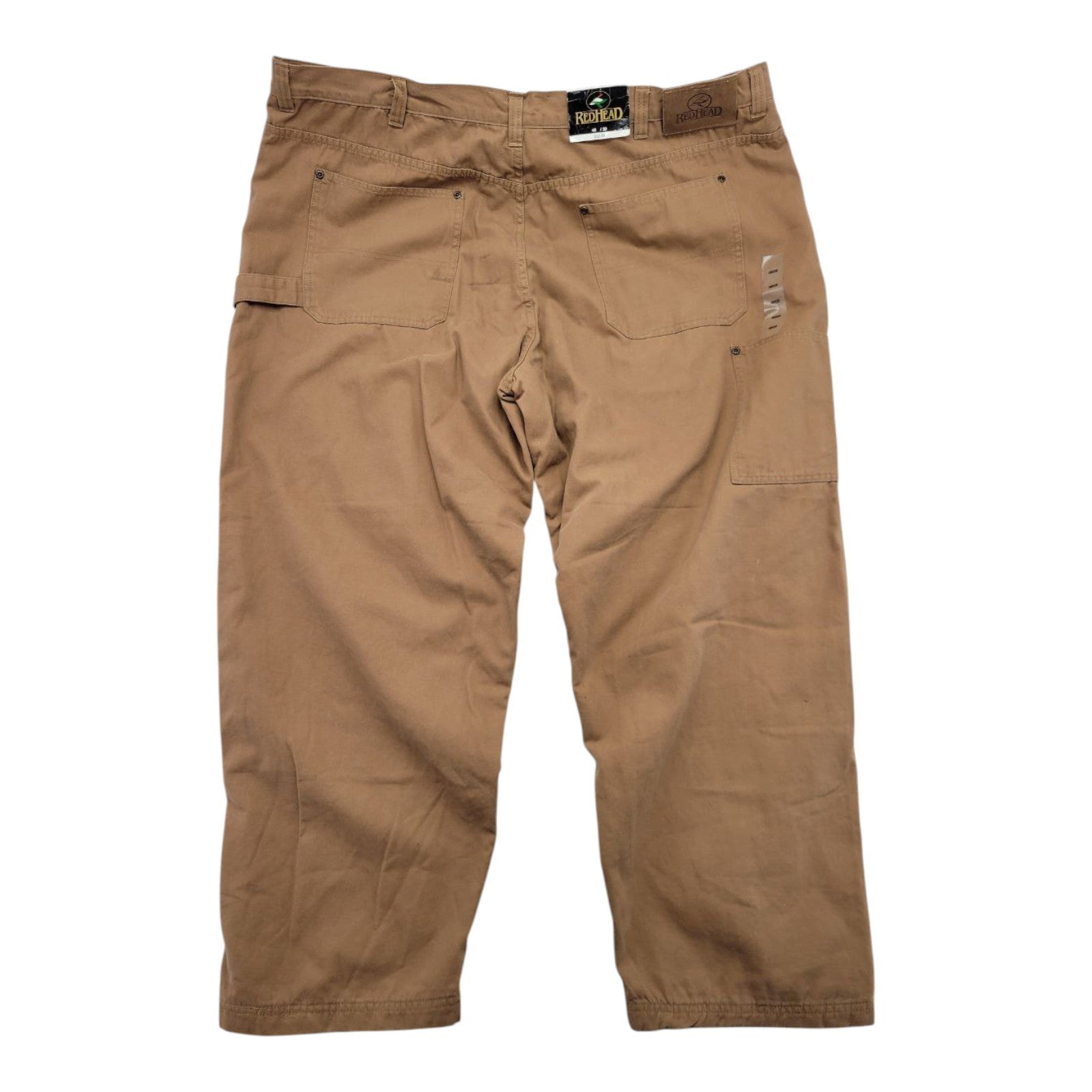 RedHead Utility Pants Brown Flannel Lined Workwear Cotton Size 46x30