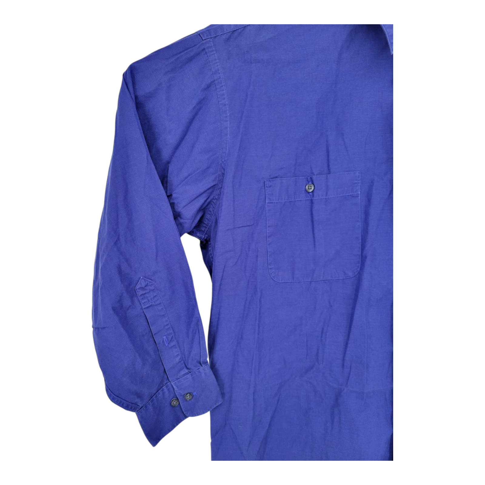 Fubu The Collection Blue Long Sleeve Button Up Shirt Mens XL