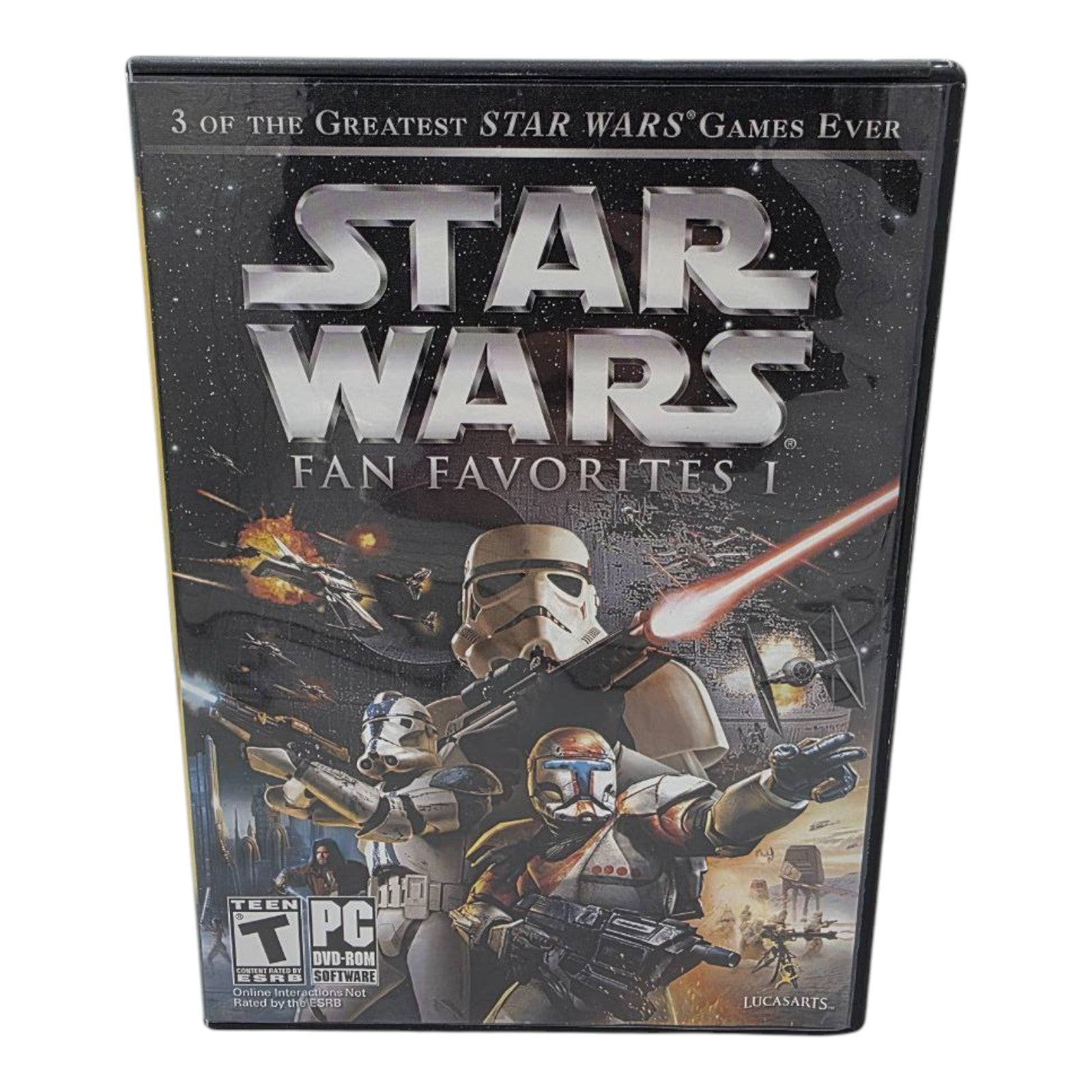 Star Wars Fan Favorites PC Battlefront I II Republic Commando Tested no Manual