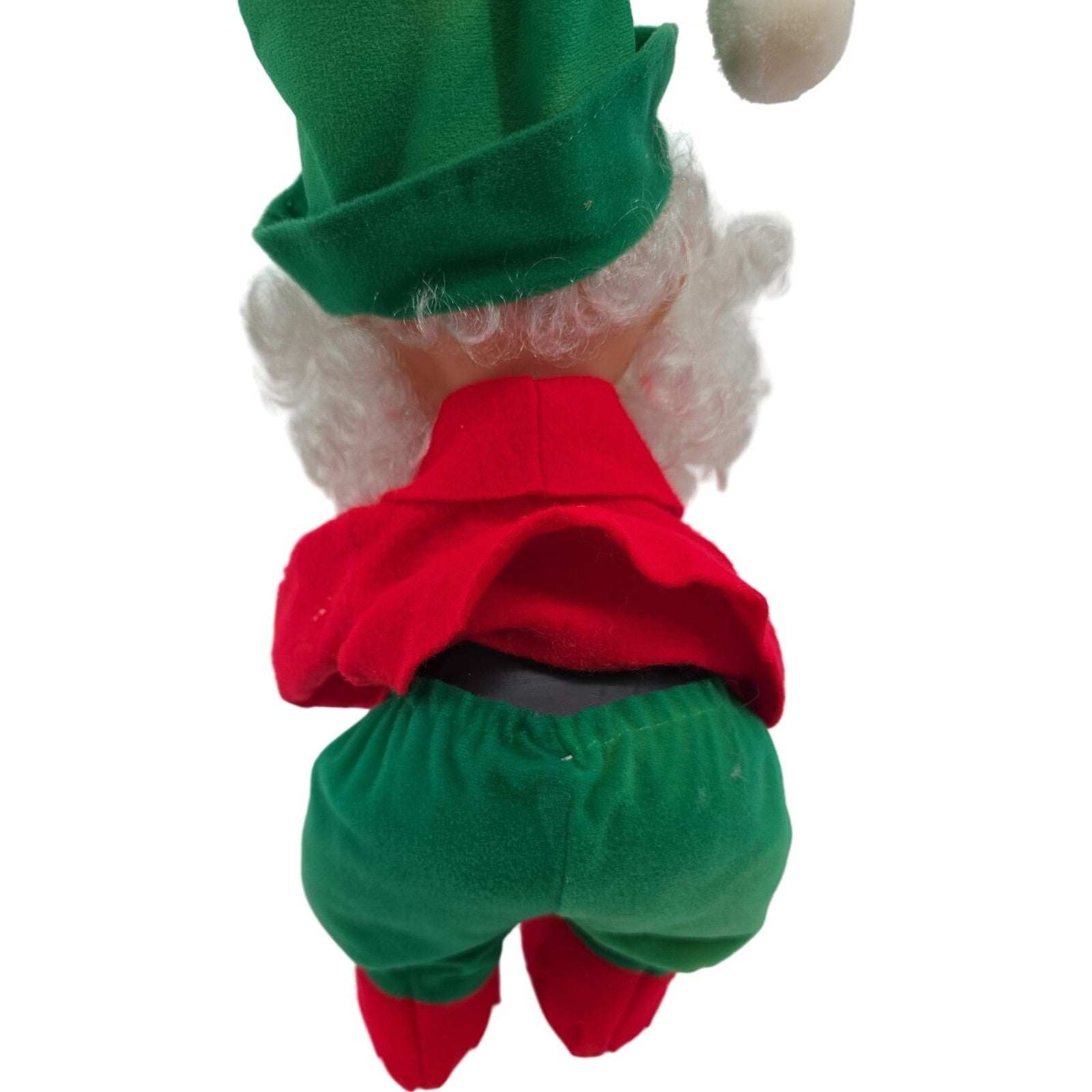 Vintage Santa Claus Christmas Elf 12B Plastic Face Hands Poseable