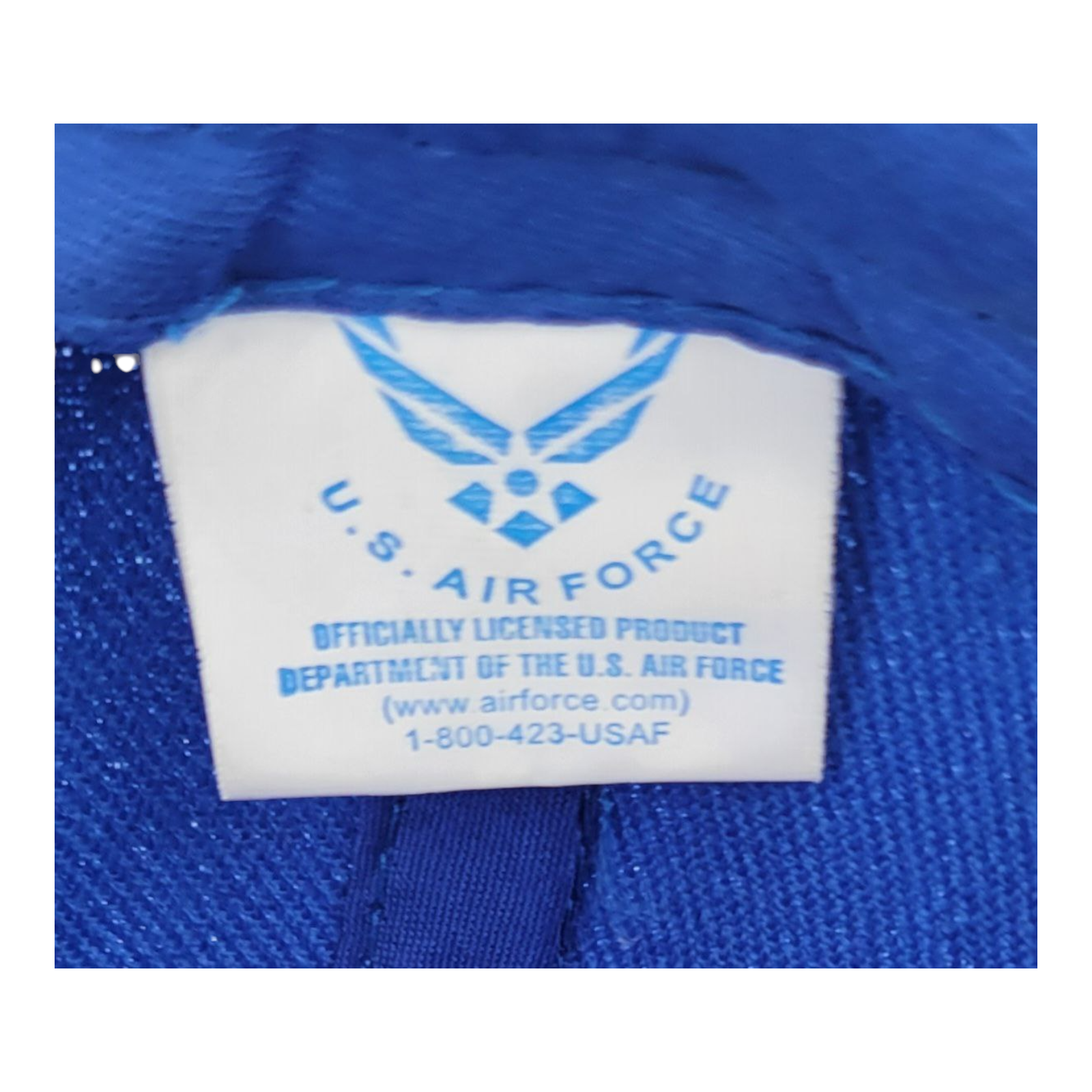 US Air Force Adjustable Blue Hat Embroidered USA Flag and USAF Logo