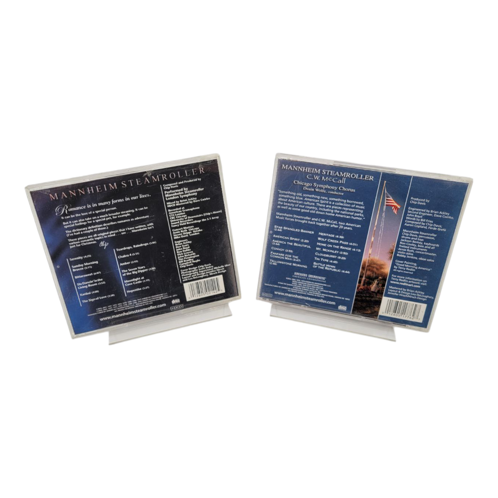 Mannheim Steamroller American Spirit and Romantic Classics 2 CD Bundle