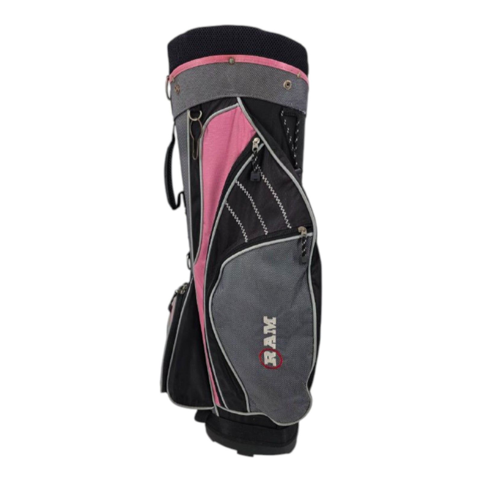 Ram Ladies Black Gray Pink 8 Way Divider Golf Cart Bag
