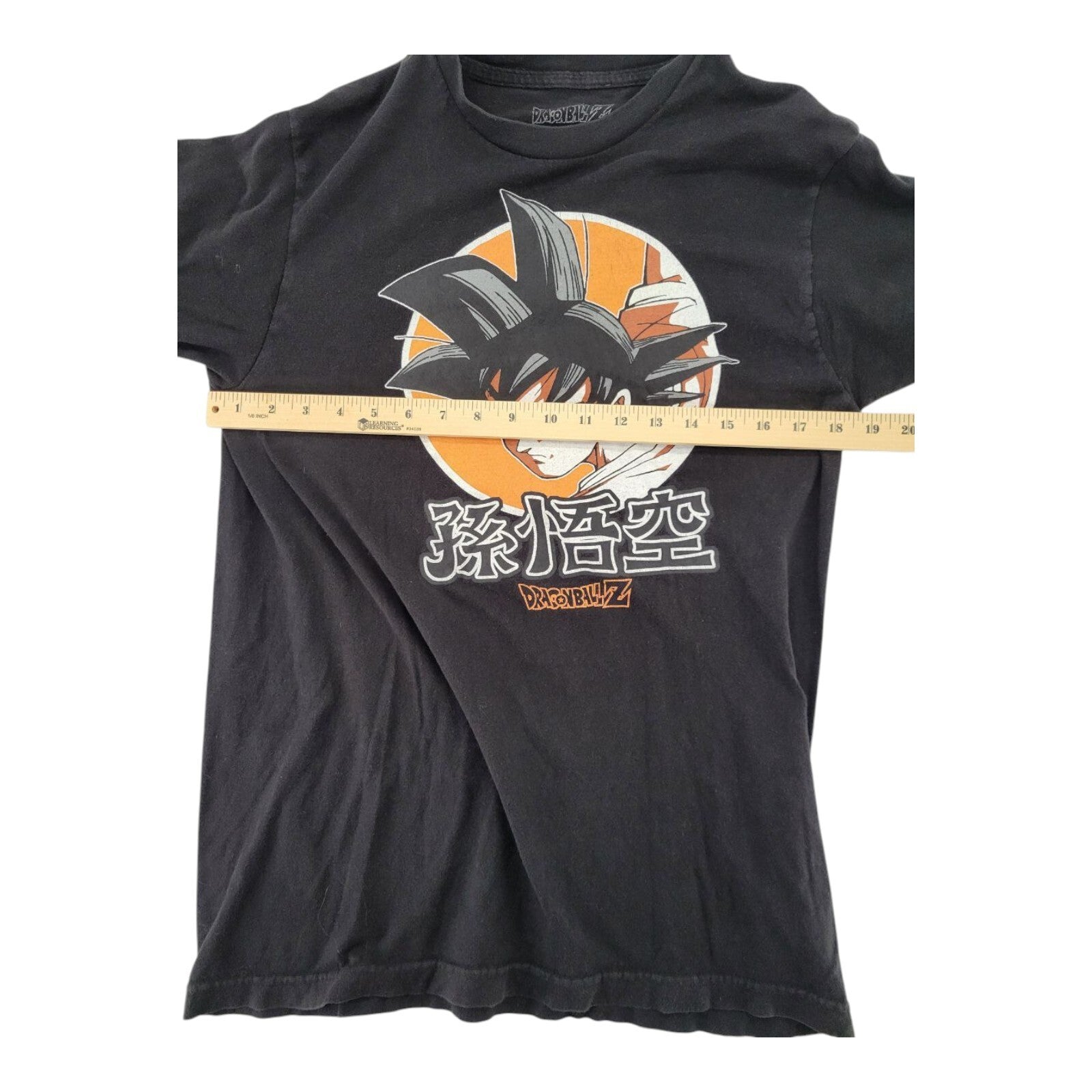 Dragon Ball Z Bird Studio Goku Print Cartoon T Shirt Black Size M 38/40