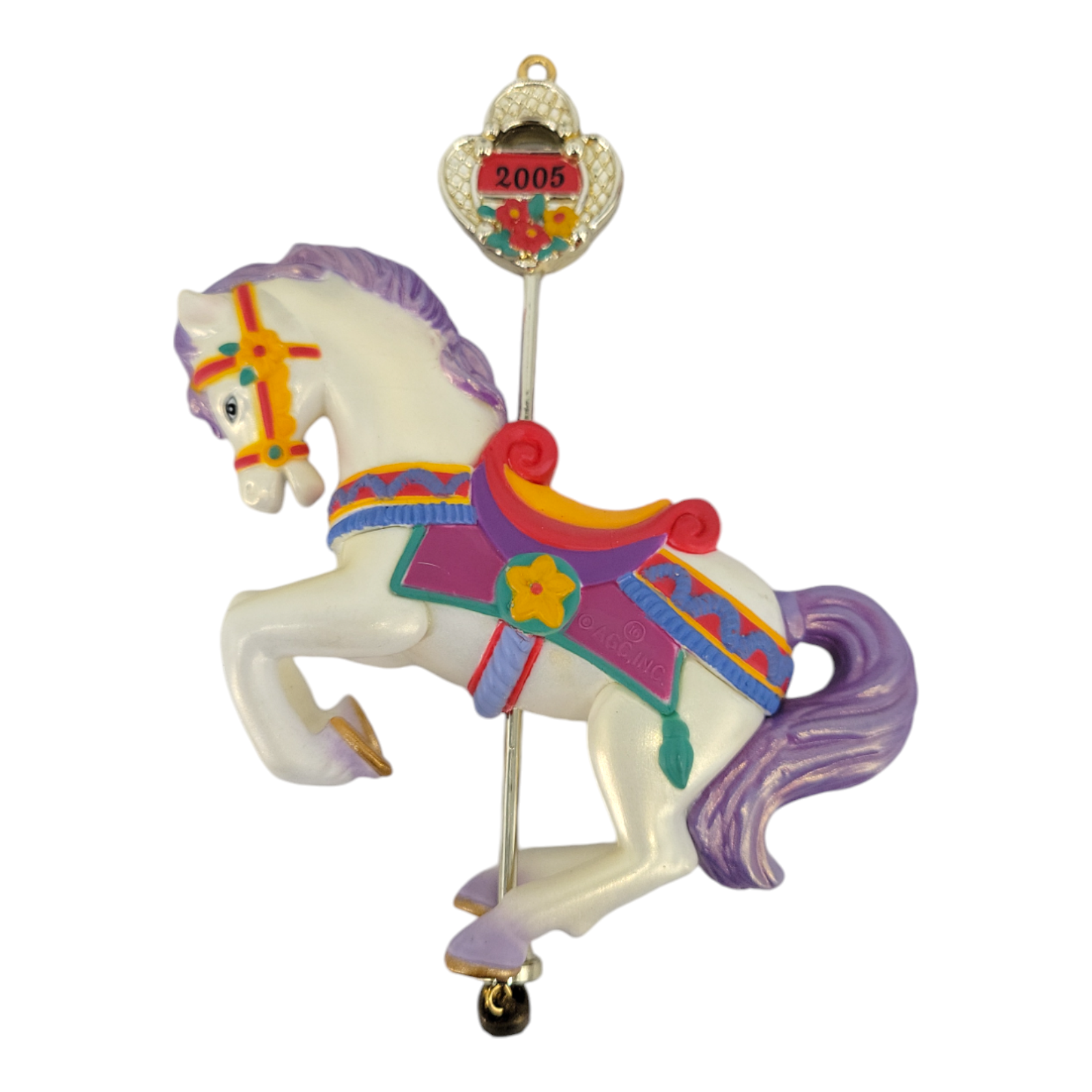 2005 Carlton Cards Heirloom Ornament Collection Christmas Go Round Collectible