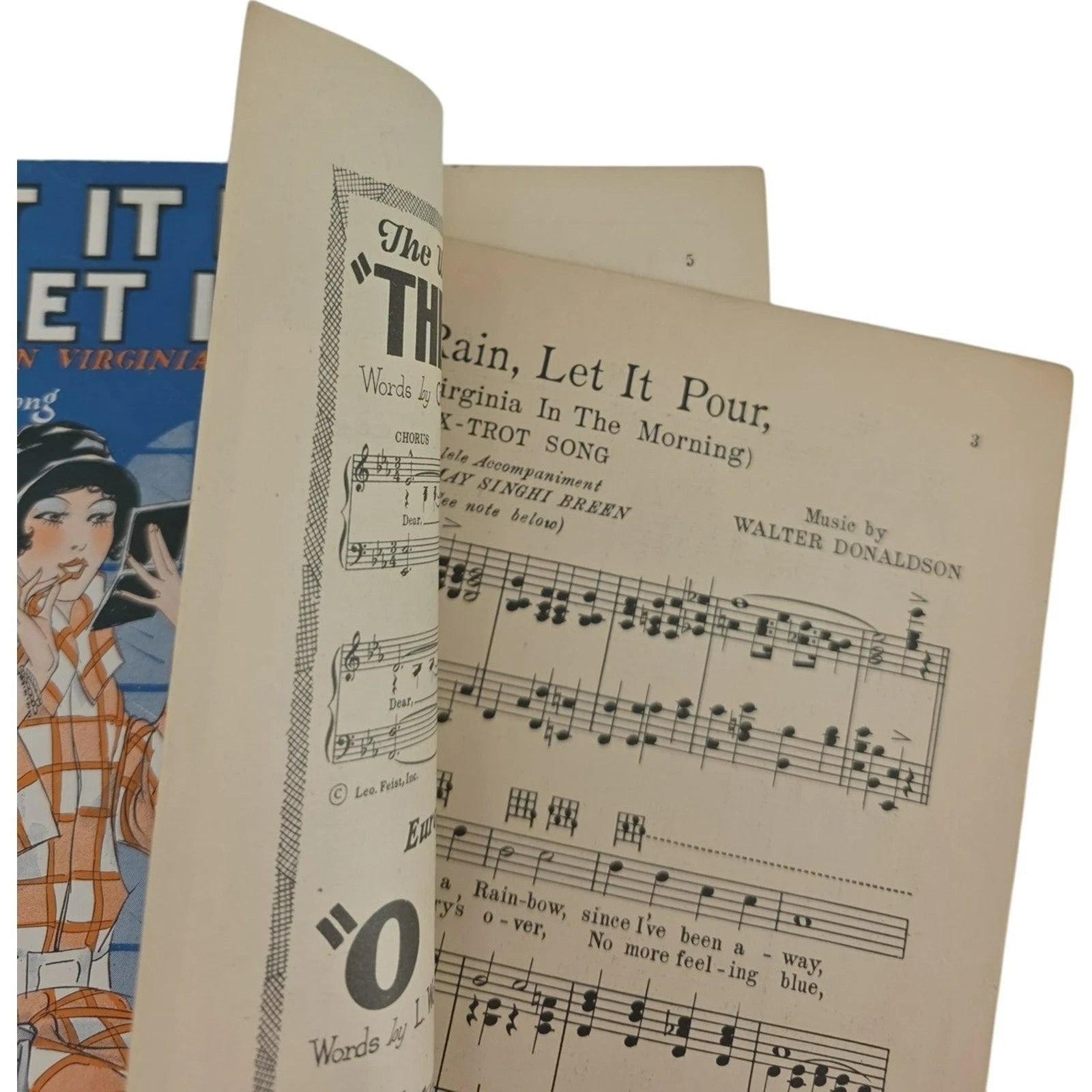 Vintage 1925 Sheet Music Let It Rain! Let It Pour! by Cliff Friend