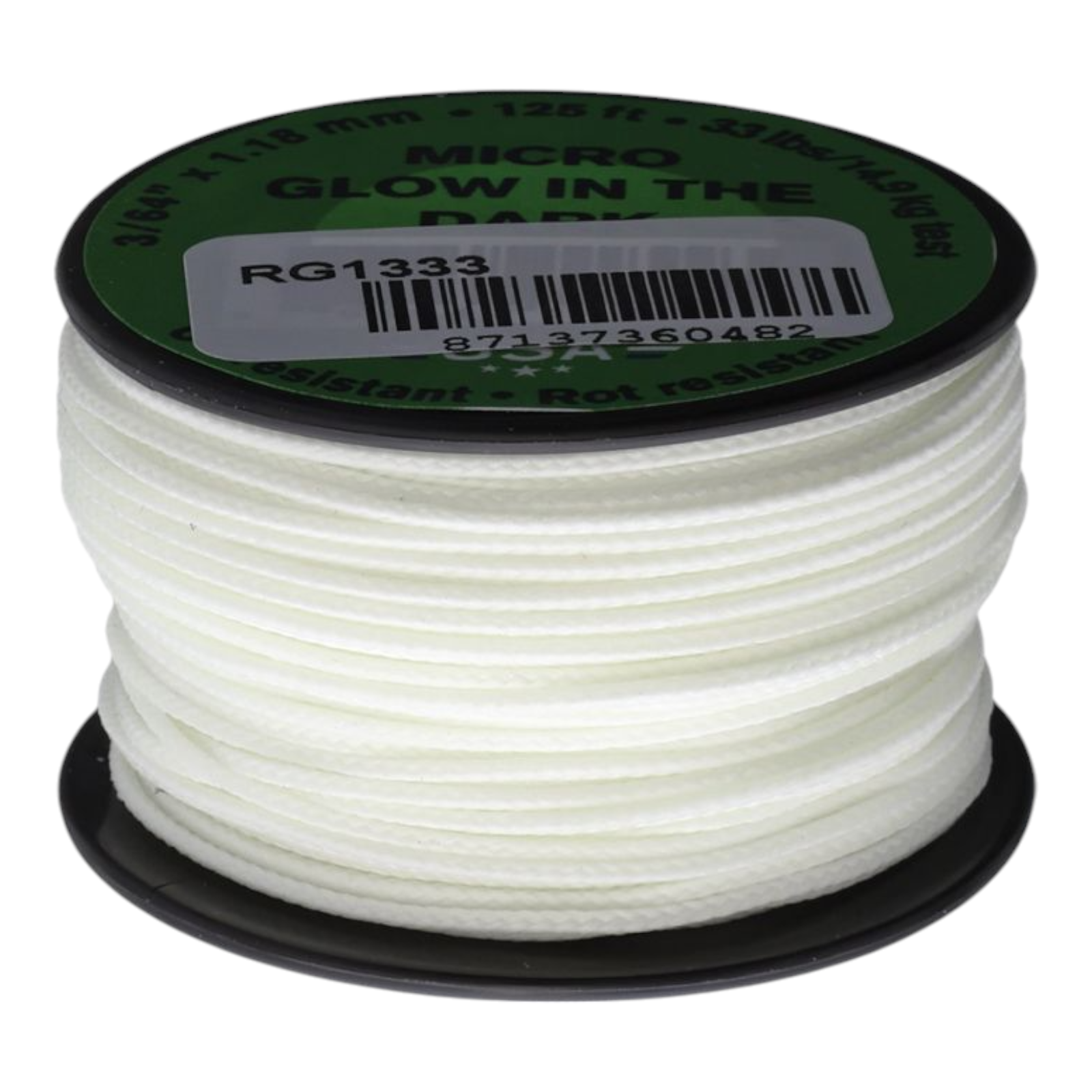 Atwood Rope MFG Micro Glow in the Dark Cord 125 ft – RG1333