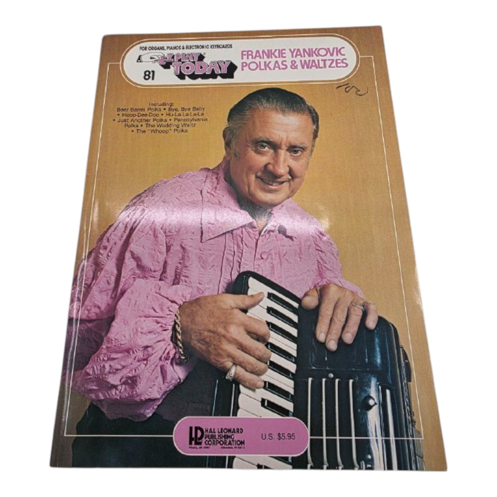 EZ Play Today 81 Frankie Yankovic Polkas & Waltzes Vintage Music Book