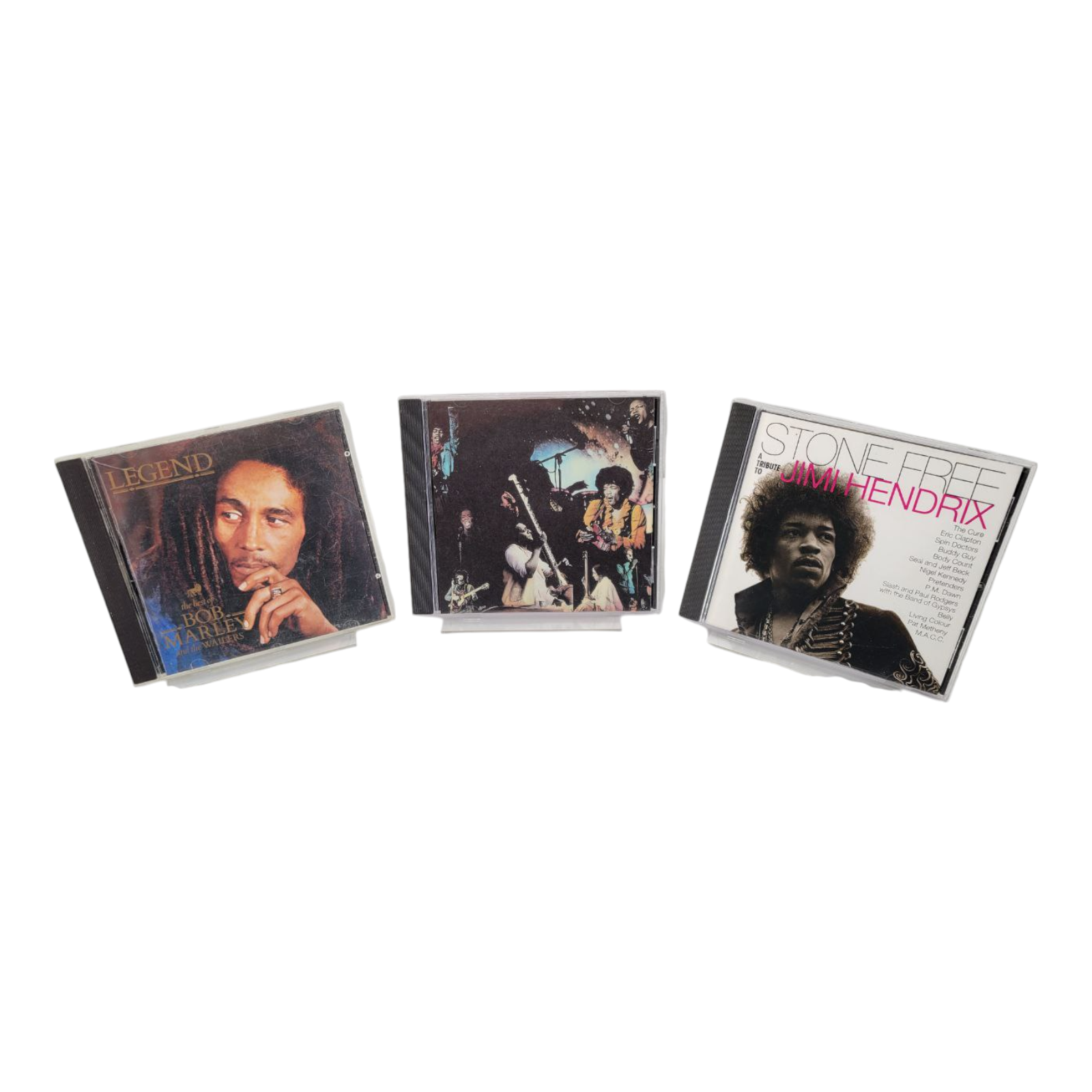 Jimmy Hendrix Tribute and Bob Marley Three CD Music Bundle