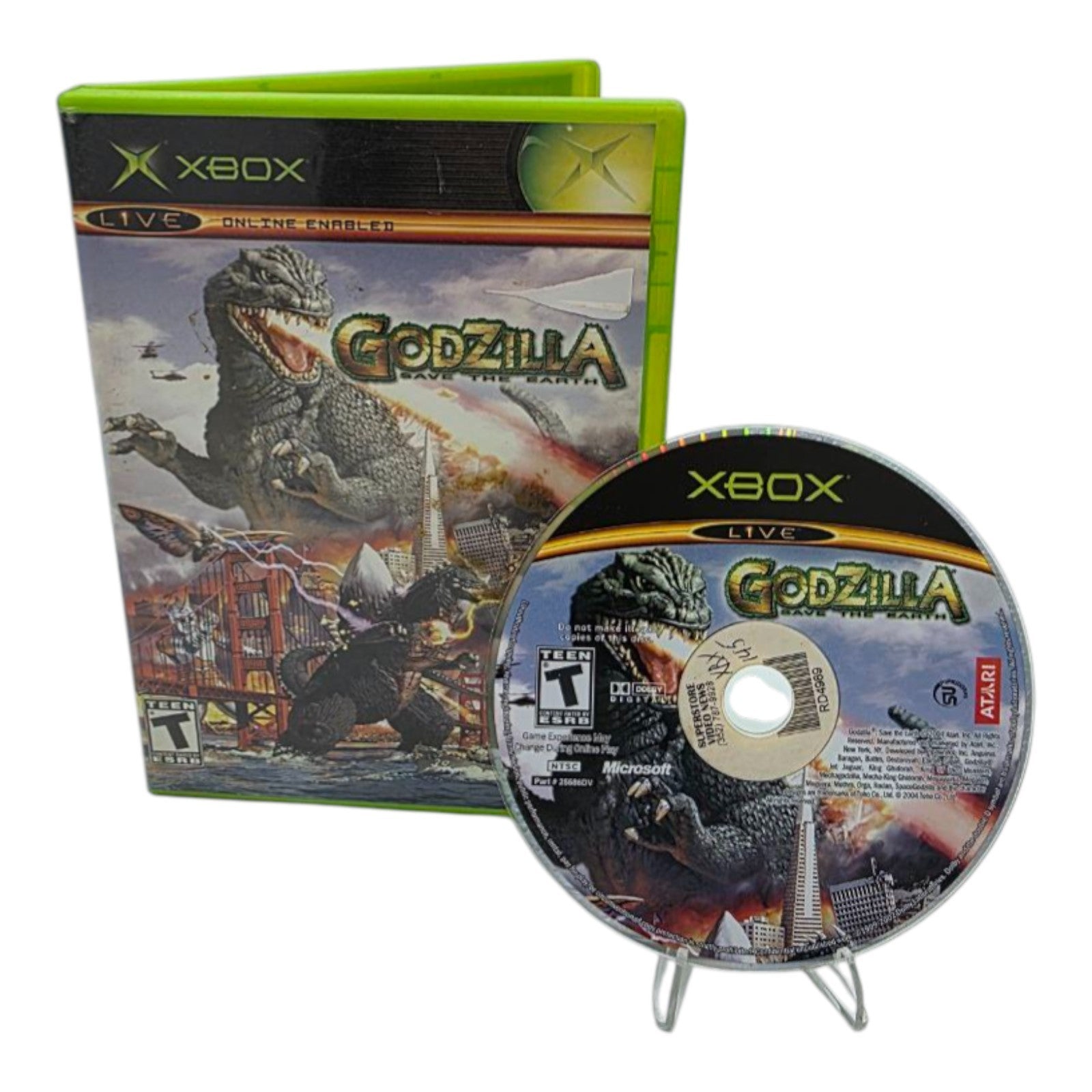 Godzilla Save the Earth Microsoft Xbox 2004 Fighting Video Game Tested no Manual