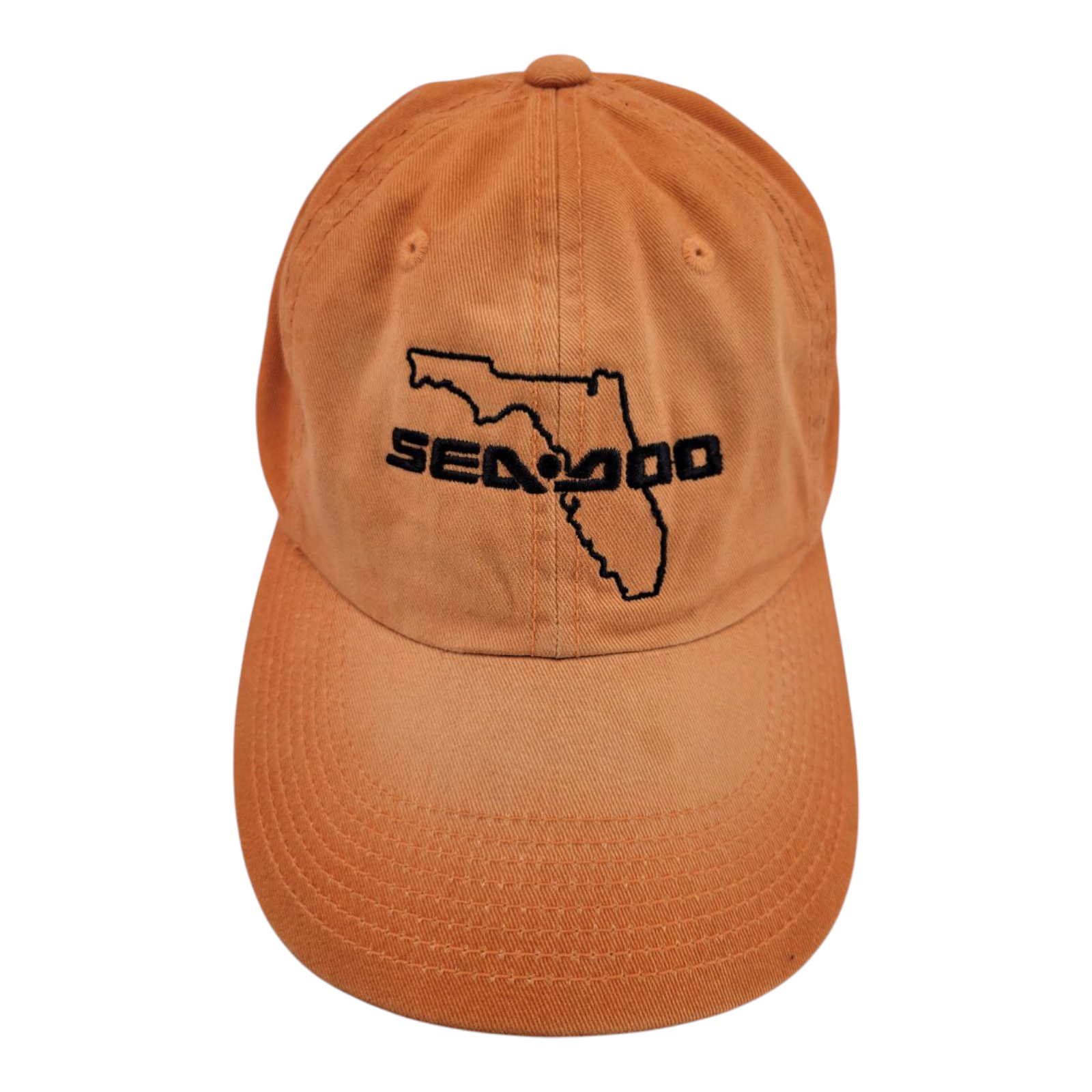 Port Authority Sea Doo Florida Map Orange Strapback Hat One Size 90836