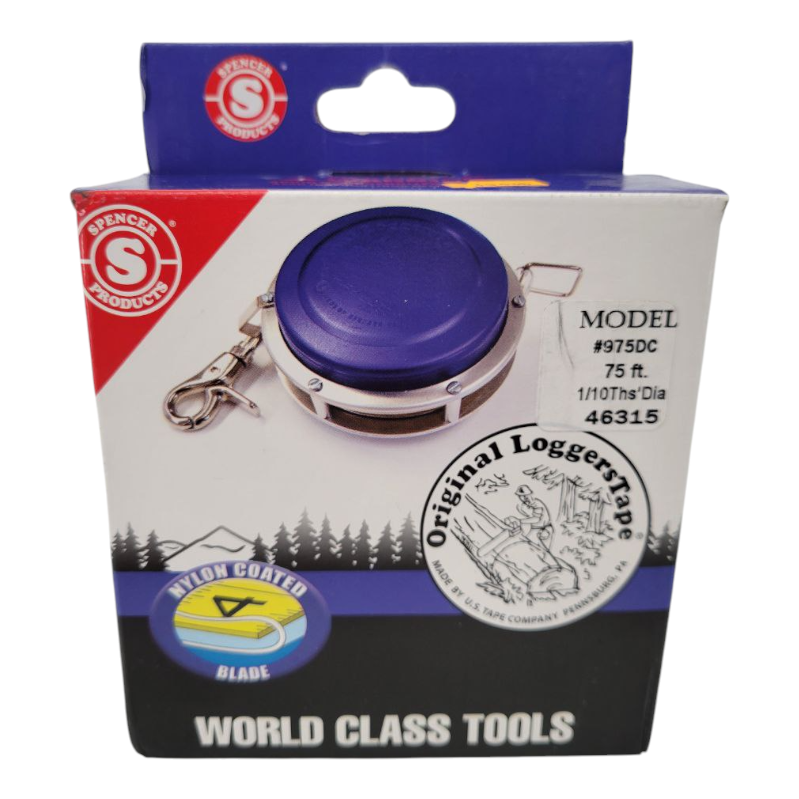 Spencer 75´ English Loggers Tapes with Loop End Model 975DC