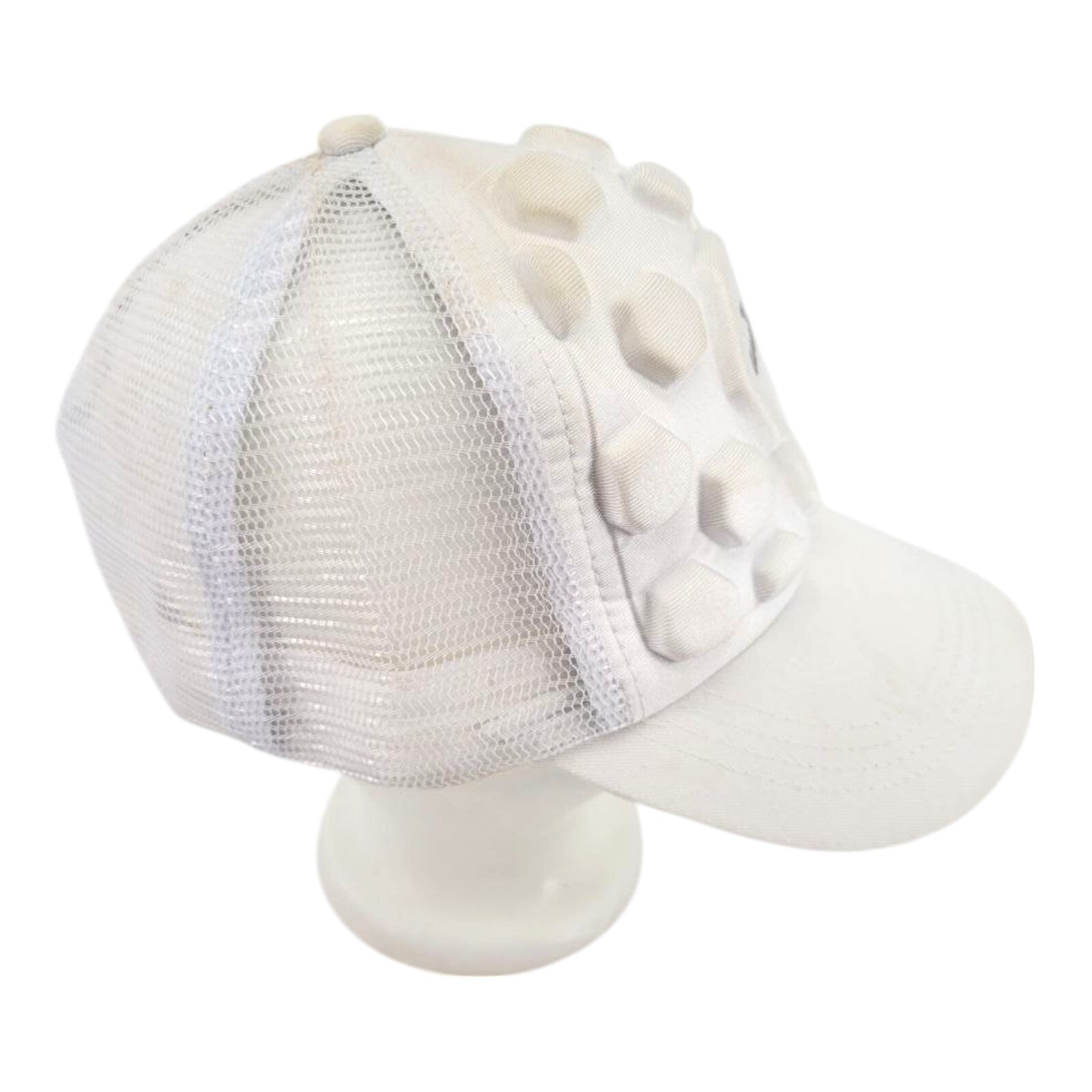 Guardian White Snapback Trucker Hat 3D Foam Mesh Panel Cap Adjustable