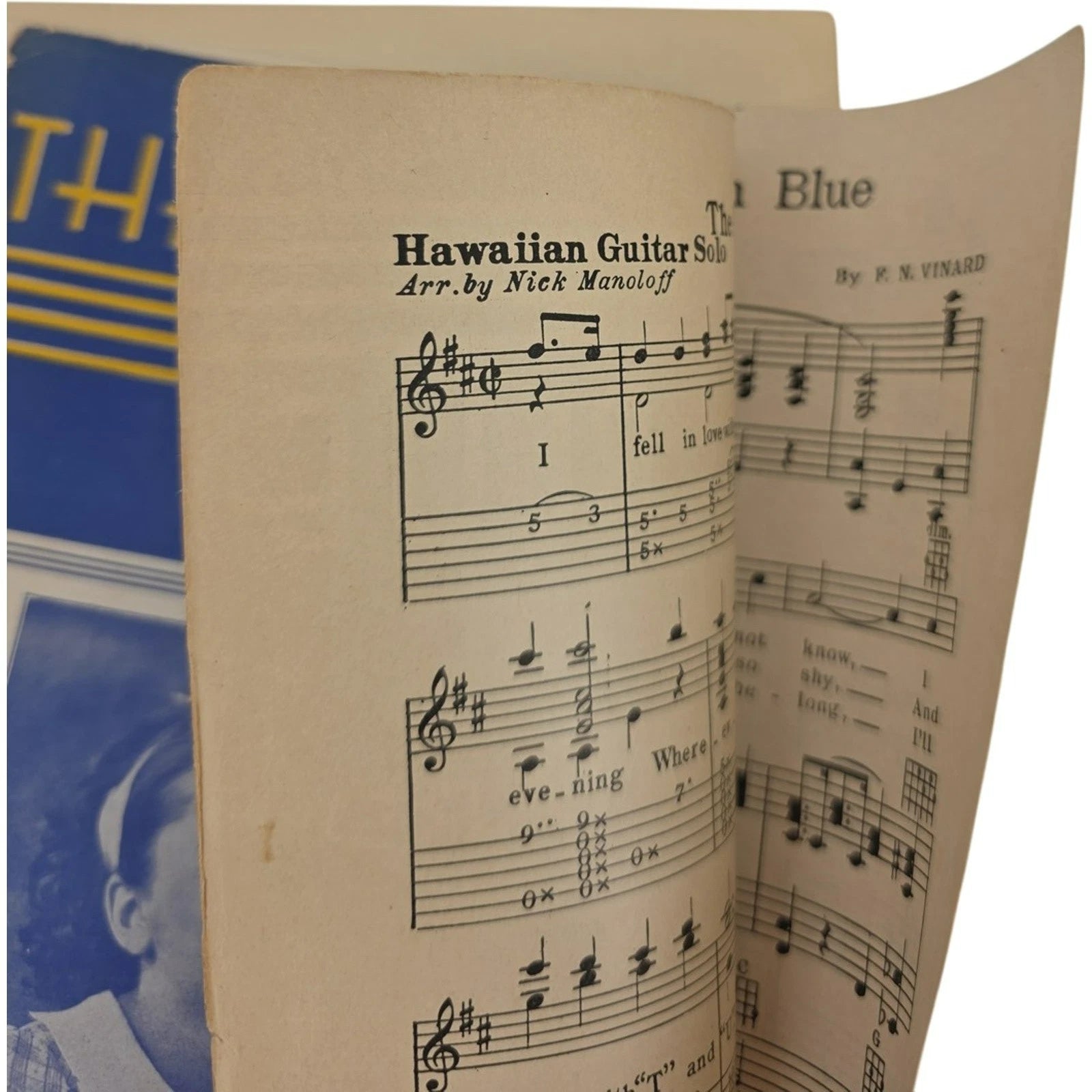 Vintage 1935 Sheet Music The Little Girl Dressed In Blue Piano by F N Vinard