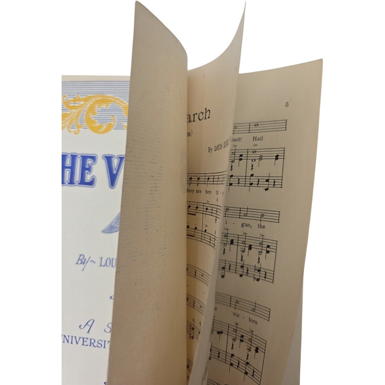 1928 The Victors A song of the University of Michigan Vintage Sheet Music