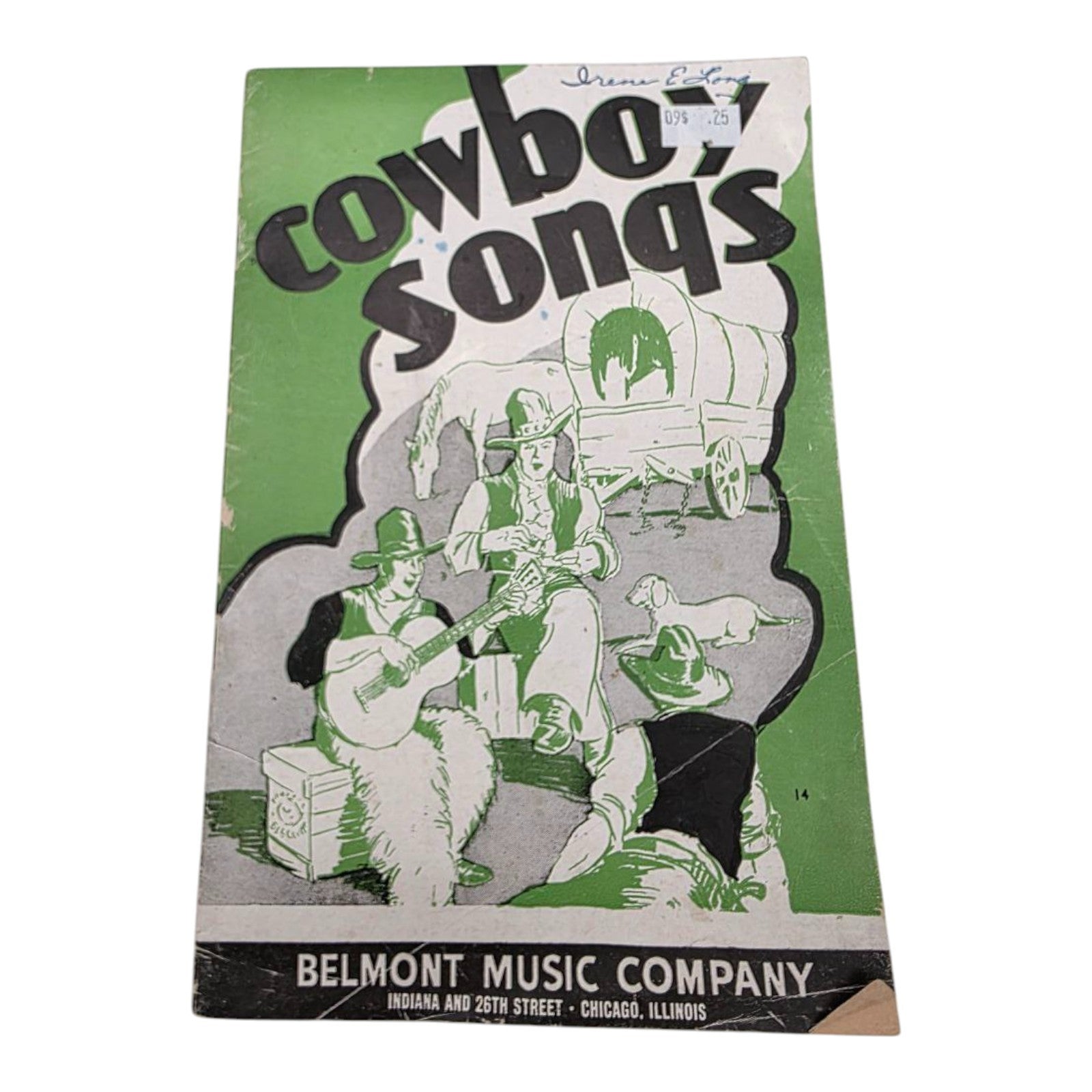 Cowboy Songs Belmont Music Company Vintage Western Songbook 1937