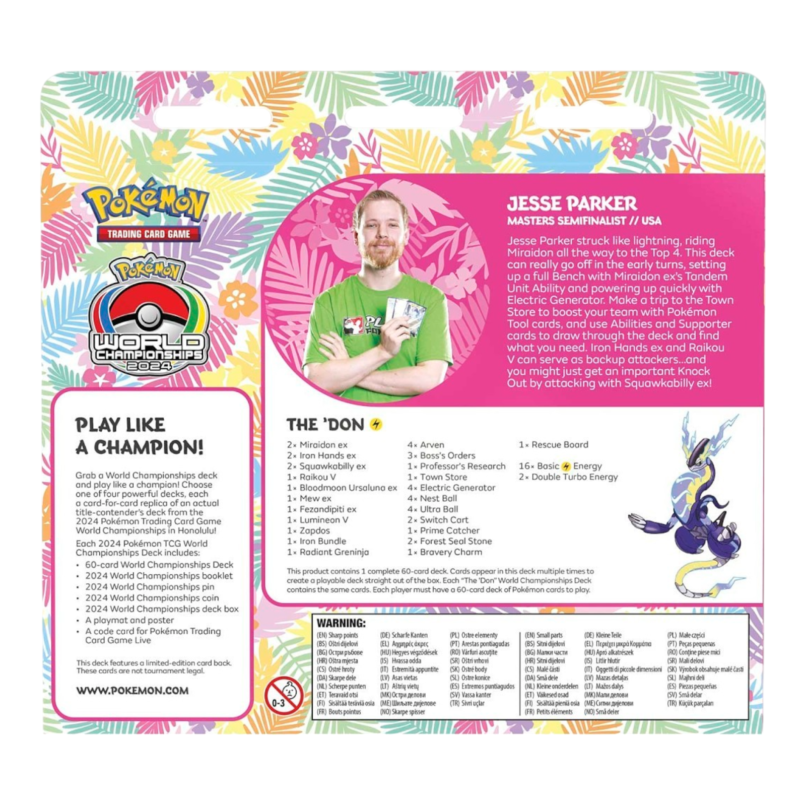 Pokémon TCG 2024 World Championships Deck Jesse Parker The Don
