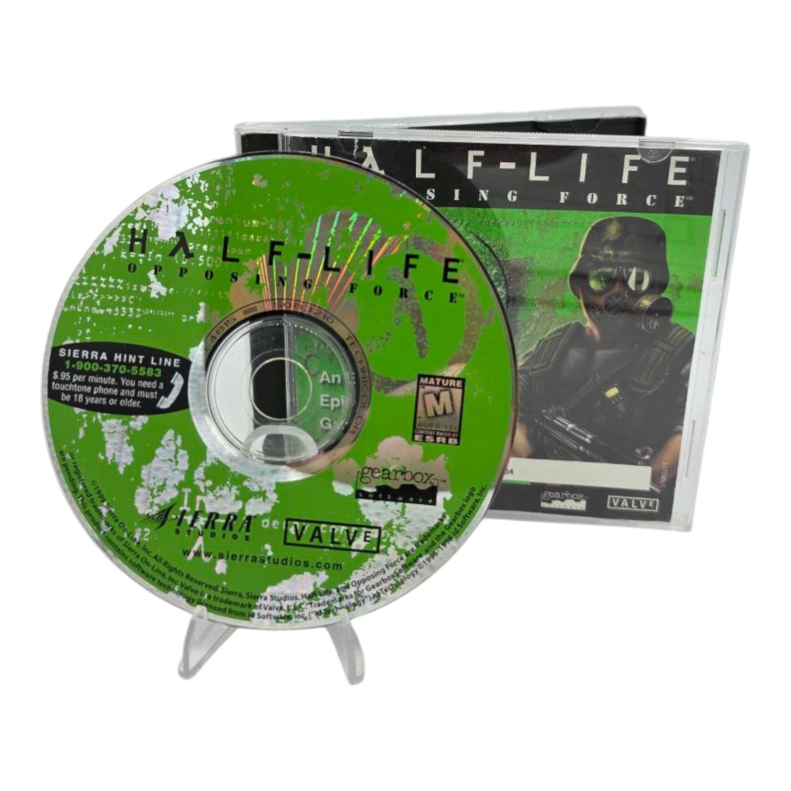 Half Life Opposing Force PC Game with Key Code Tested Sierra Valve 1999